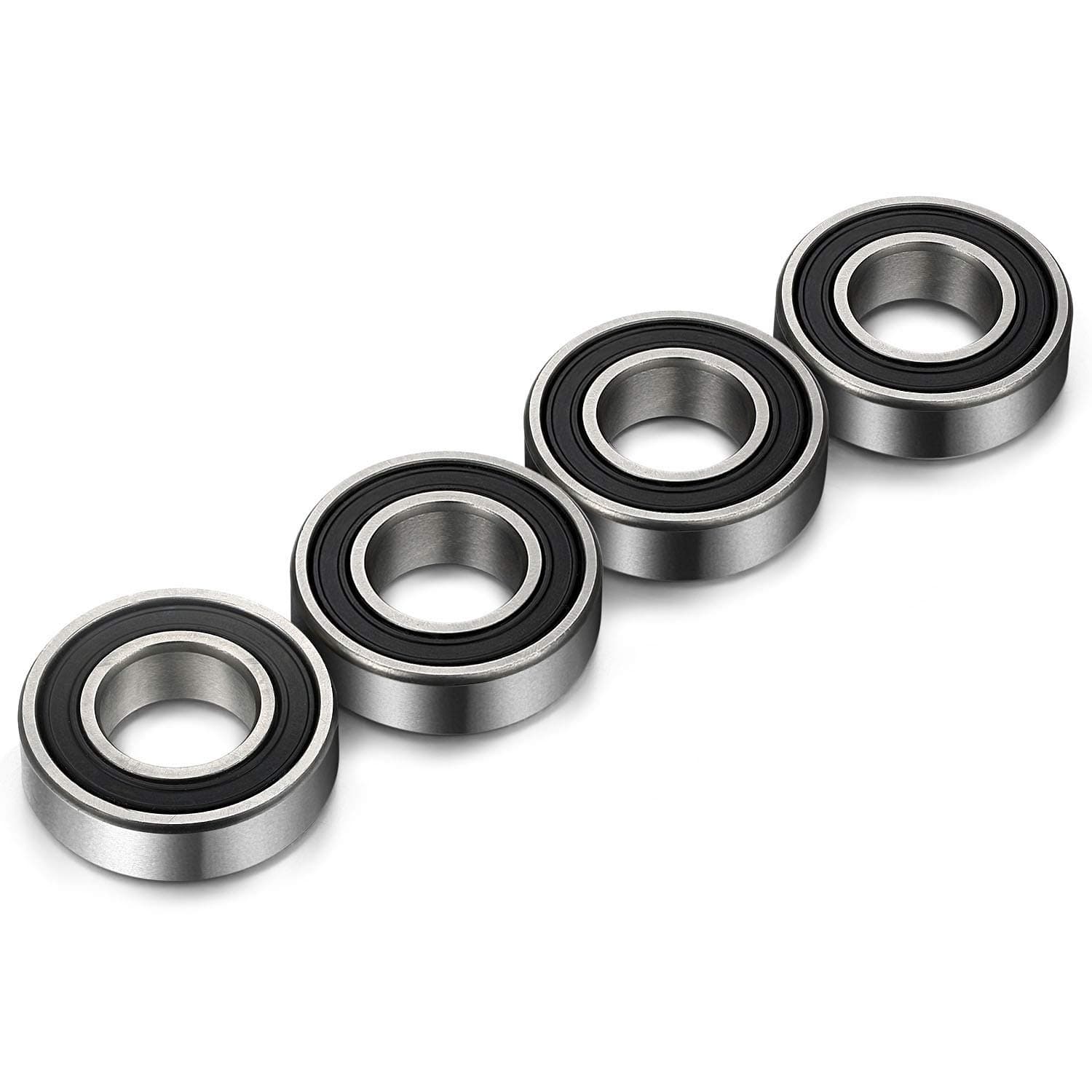 R10-2RS Bearing 5/8-inch x 1-3/8-inch x 11/32-inch Double Rubber Sealed Ball Bearing Precision Radial Ball Bearing R10-2RS (4 Pack)