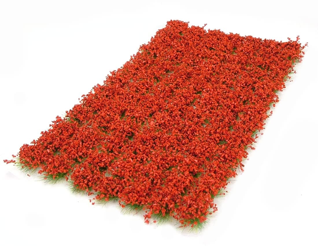 6mm Red Flower Tufts x91 Model Grass Warpainter Scenics