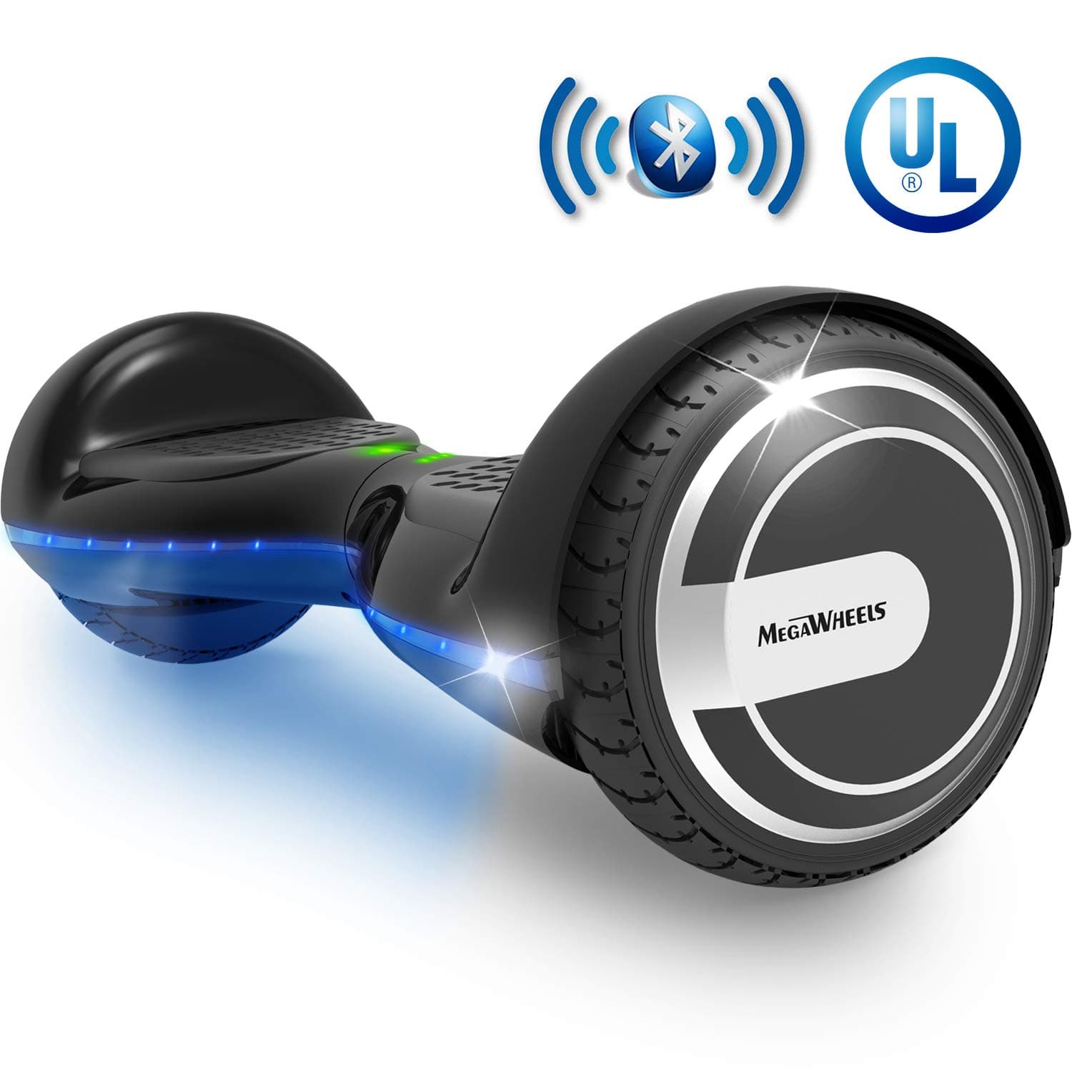 MEGAWHEELS Smart Hoverboard - UL Certified Safety Battery Colorful Led Lights Self-Balancing Hover Board