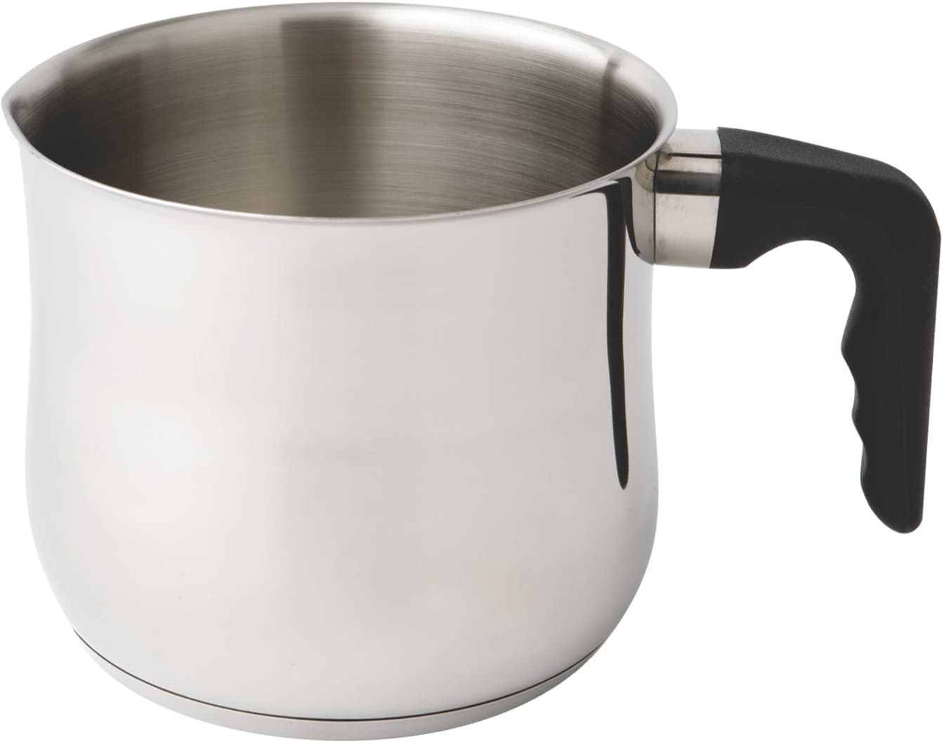 Zinel1020 Milk/Sauce/Boiling Pot with Bekalite Handle, Stainless Steel, Silver, 15 cm