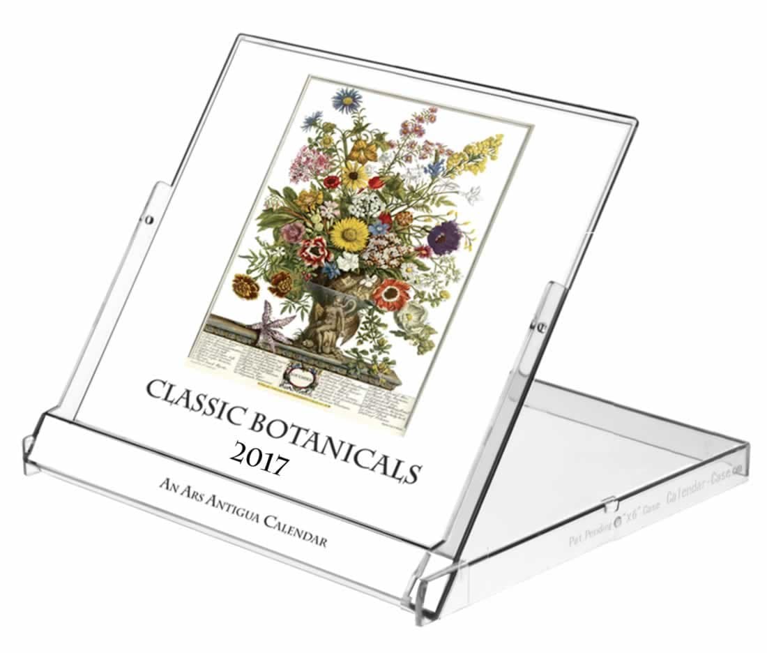 Ars Antigua 2017 Classic Botanicals CD-style Desk Calendar