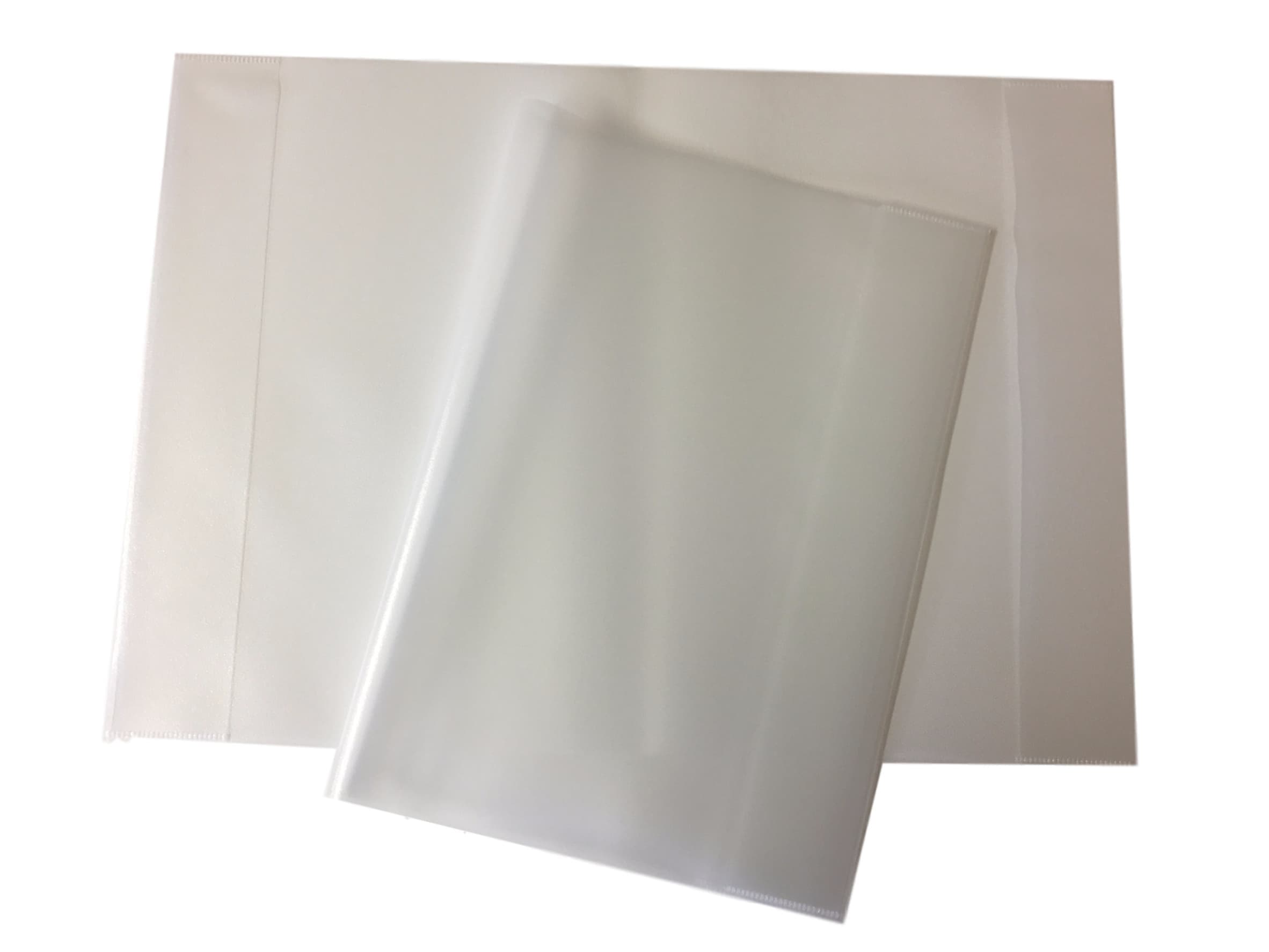 Pack of 10 Janrax A4 Exercise Book Covers Clear Plastic Sleeve School Note Book