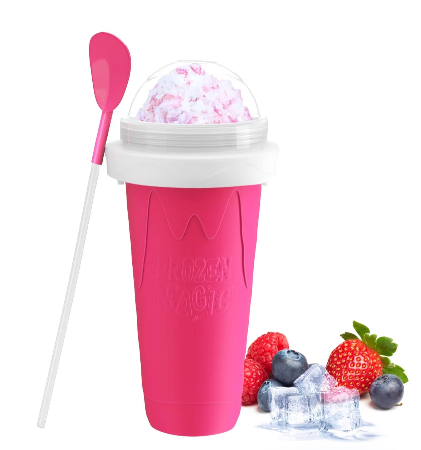 RAUMAXE Enlove Slushy Maker Ice Cup (Pink)
