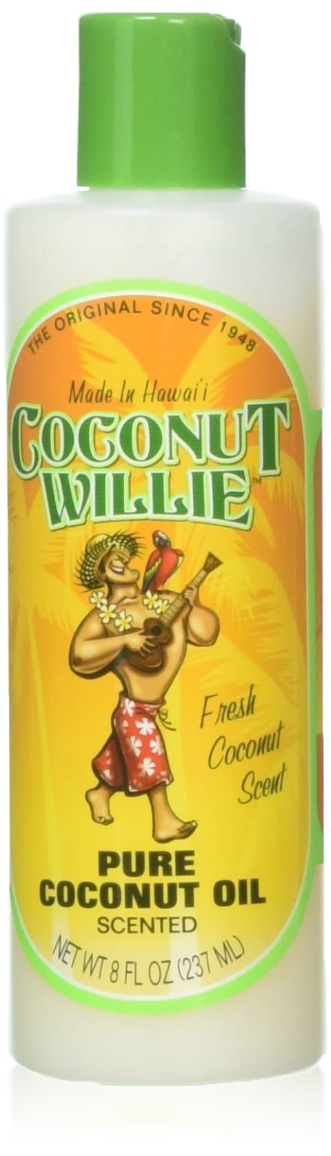 Hawaiian Coconut Willie 100% Pure Coconut Oil - Unscented 8 fl oz (UNSCENTED)