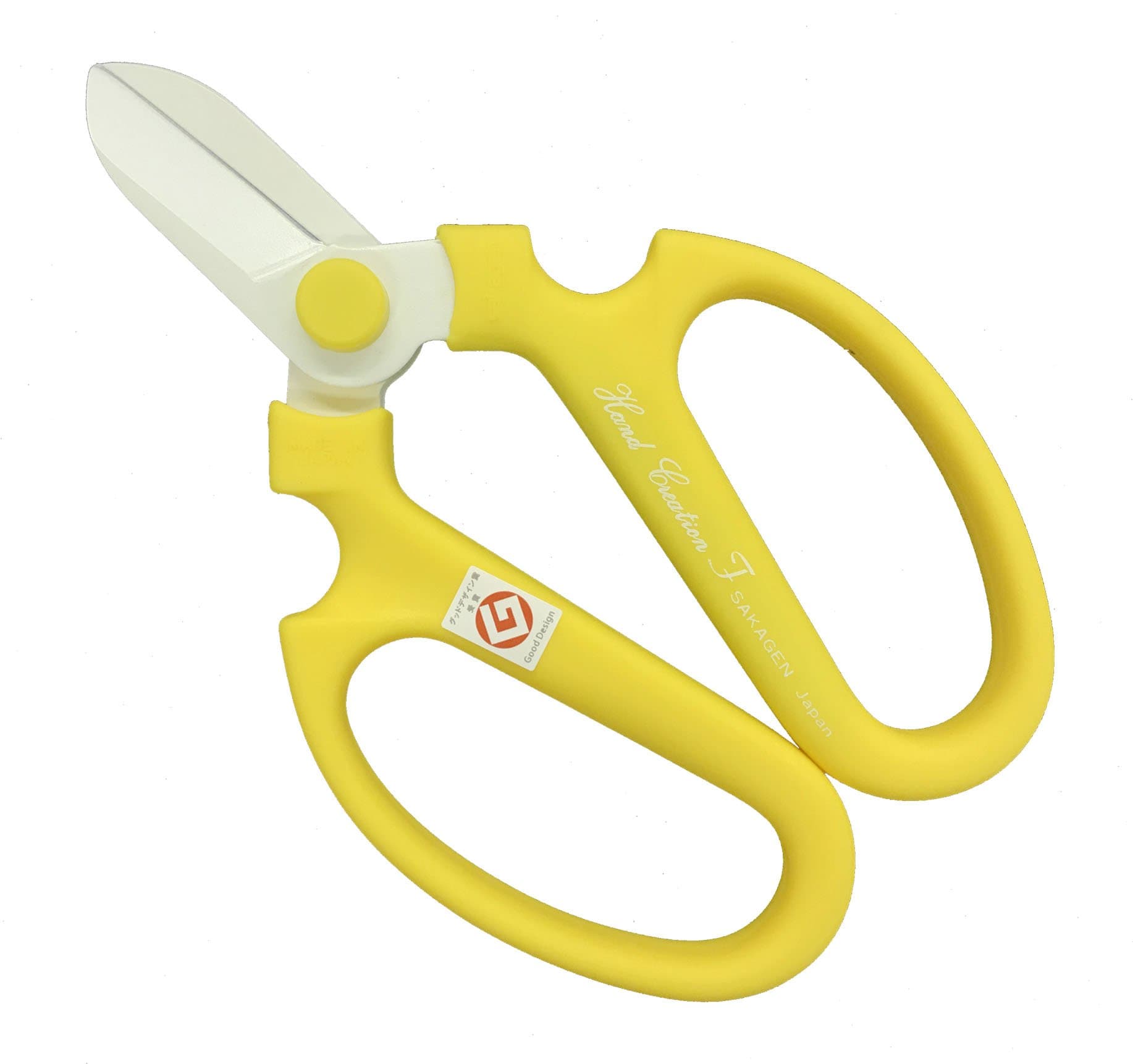 Sakagen Flower Scissors Hand Creation F-170 (Yellow, 170mm)