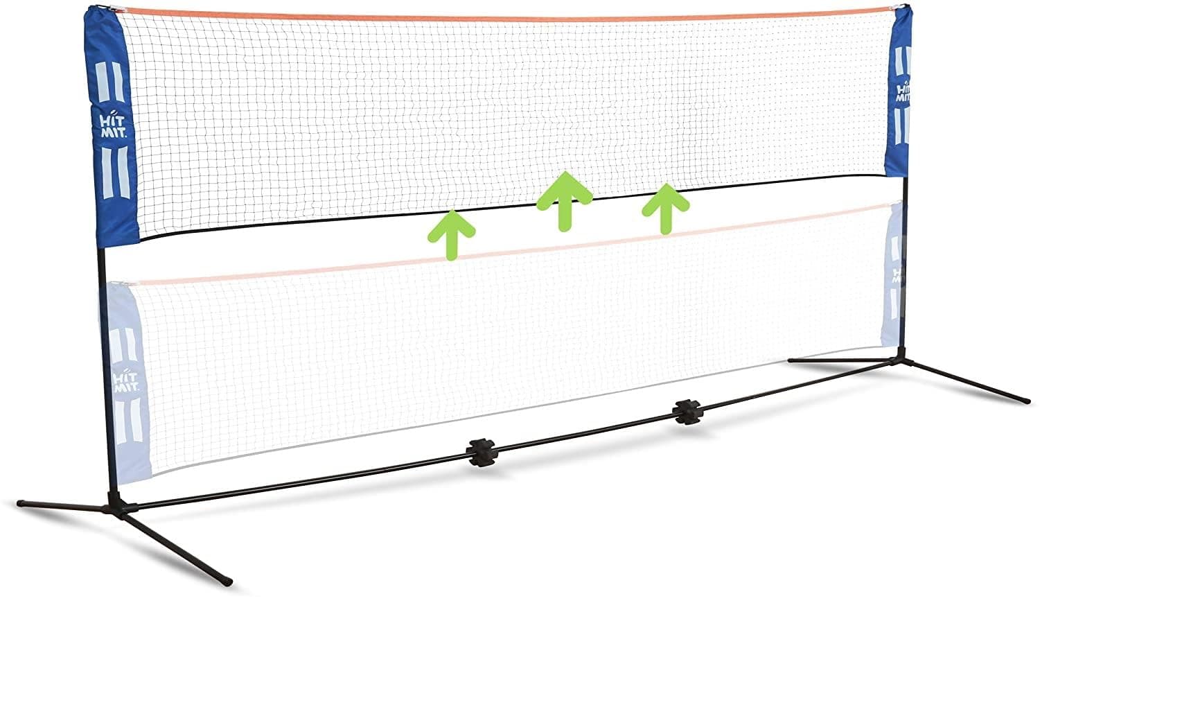 JOOLA HIT MIT Adjustable Height Portable Badminton Net Set - Competition Multi Sport Indoor or Outdoor Net for Playing Pickleball, Kids Volleyball, Soccer Tennis, Lawn Tennis - Easy and Fast Assembly