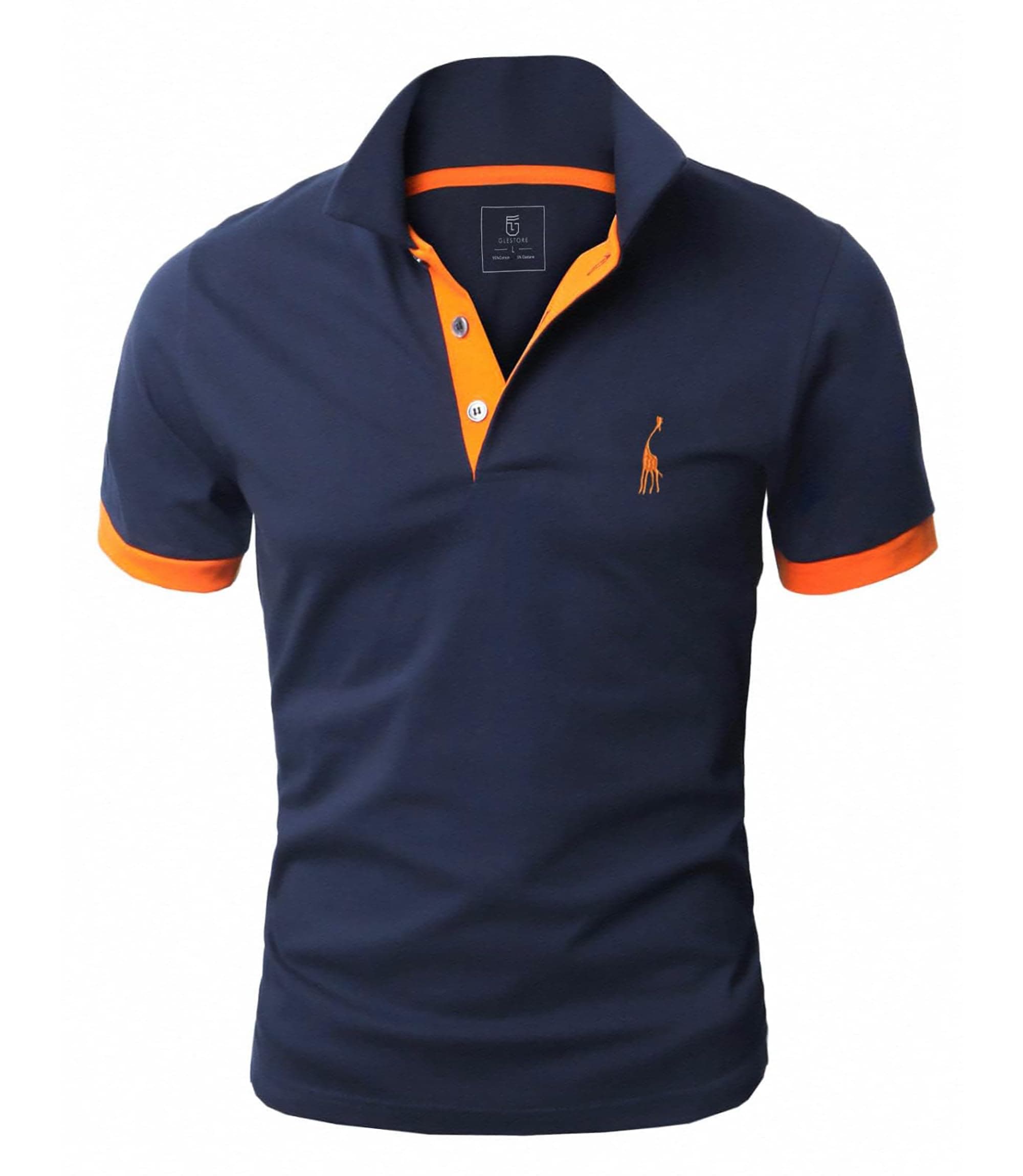 Mens Short Sleeve Polo Shirts Golf T-Shirts for Men Cotton T Shirt Poloshirt