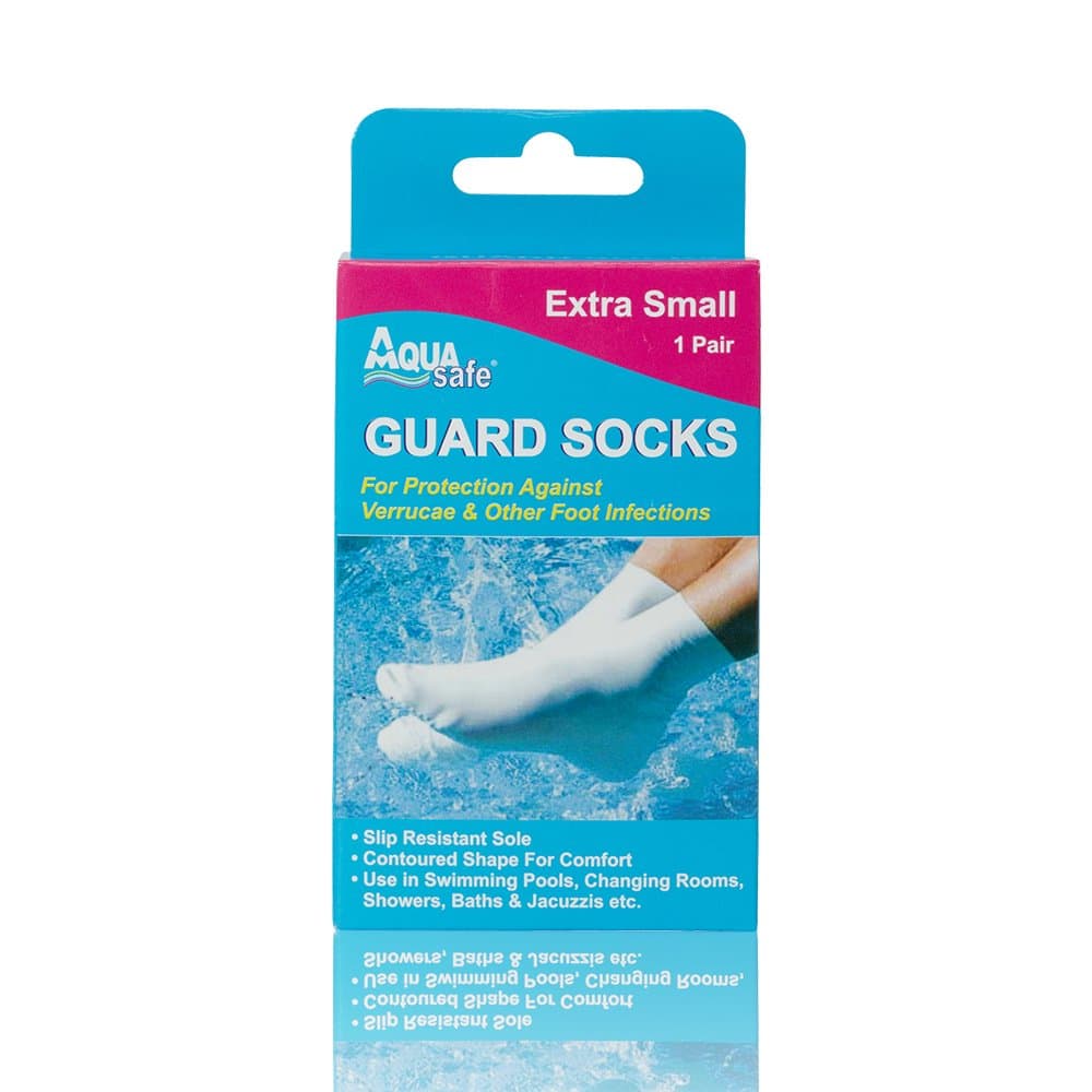 AquaSafe Verruca Guard Socks for Swimming - Extra Small - Child Size 9 - 12