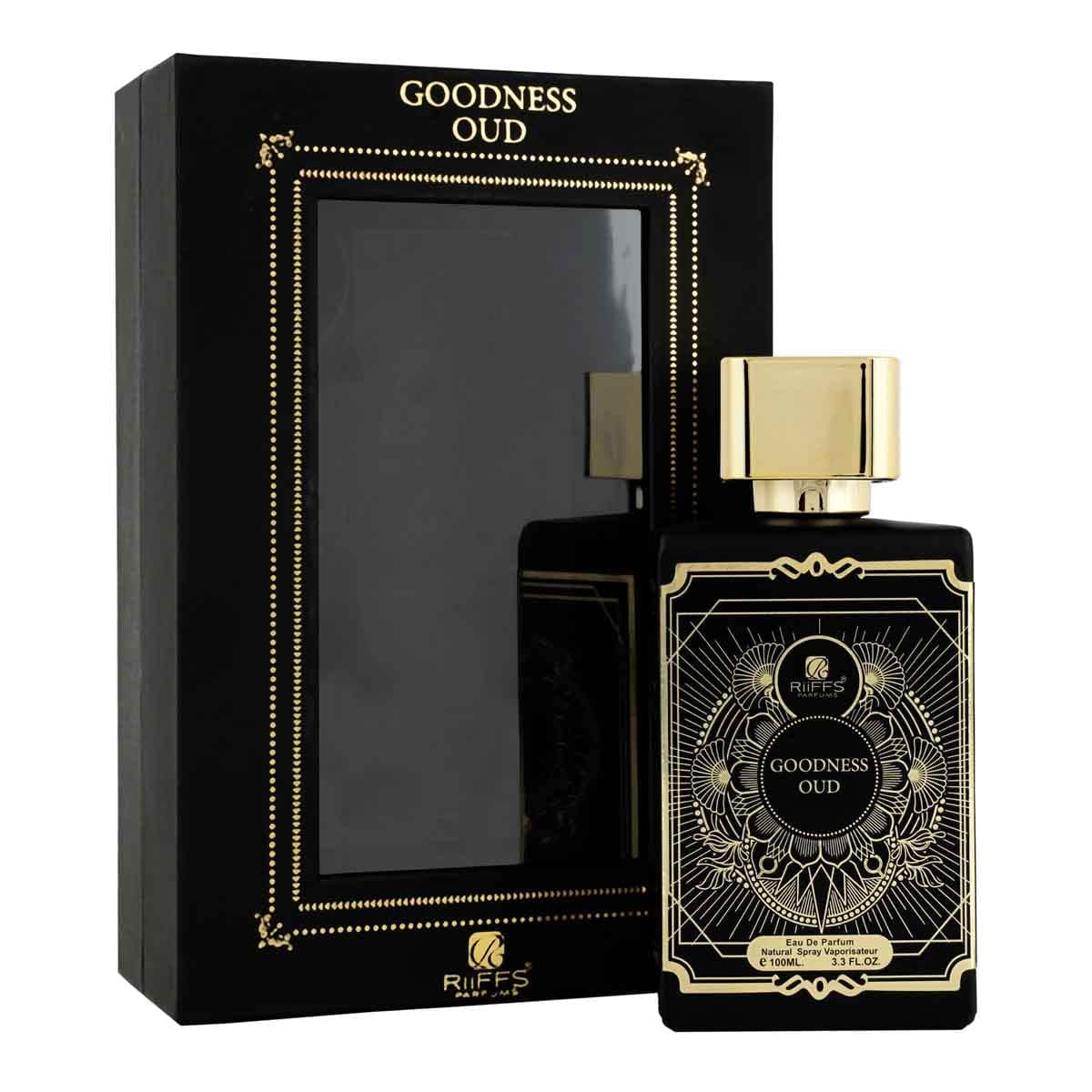 RiiFFS PERFUMS Goodness Oud Imported Long Lasting 100ml Men Warm Spicy, Woody & Musk, Soothing Fragrance