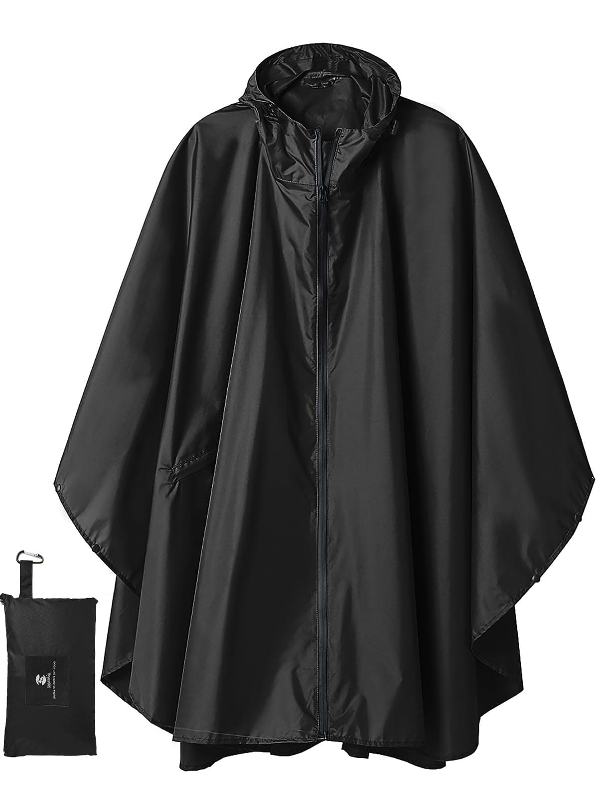 Unisex Rain Poncho Waterproof Raincoat Hooded for Adults Women with Pockets