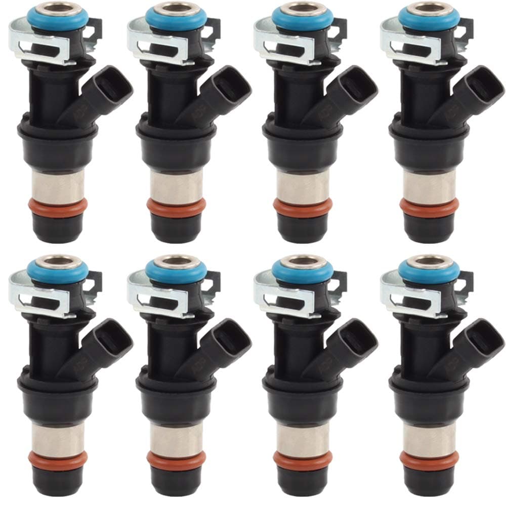 ADPFuel Injector set of 8 17113698 17113553 Compatible with Chevrolet Silverado Suburban Taho Express 1500 2500 3500 Avalanche 1500 - Cadillac Escalade - GMC Sierra Yukon Savana 4.8L 5.3L 6.0L