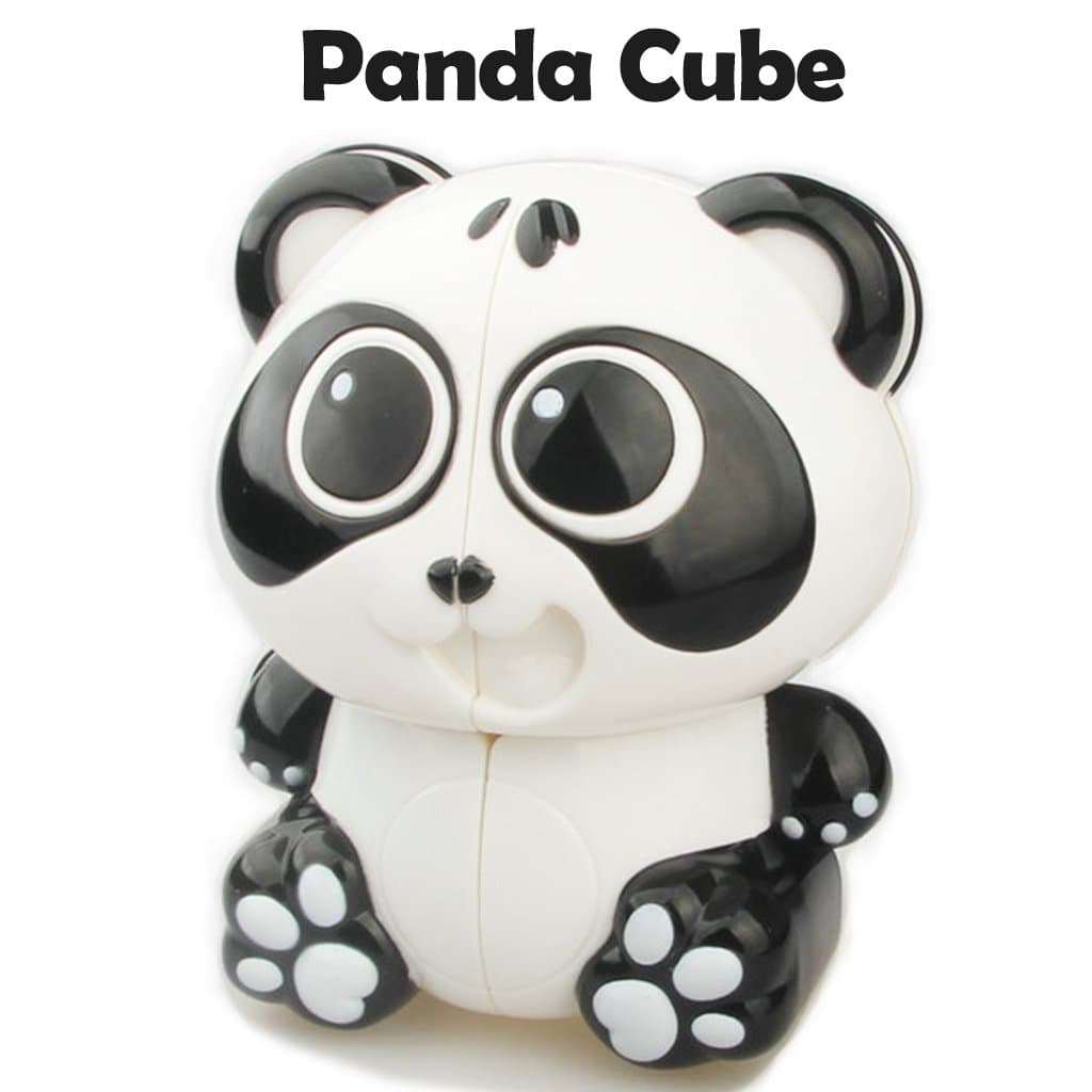 Animal Cube 2x2x2 Tiger Panda Fidget Cube Block, 3D Imagination Pressure Reduction, Duarable Smooth, Killing Time Toys Relieving ADD ADHD Anxiety and Autism, Gift for Adult and Children (A2 Panda)