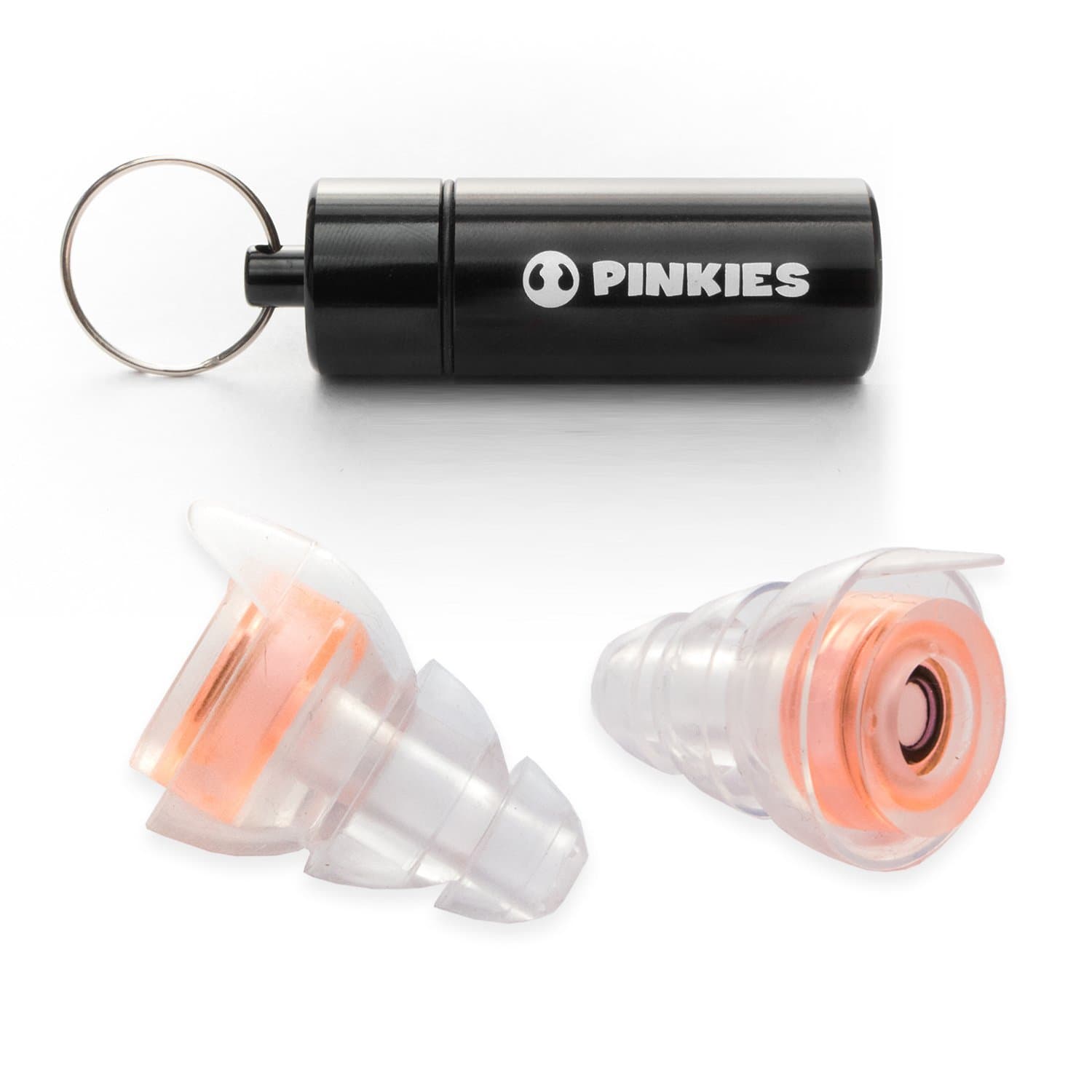 Pinkies High Fidelity Ear Plugs - Powerful Discreet Sound Preserving Hearing Protection for Concerts Musicians DJ Motorcycle Sporting Events Travel and More.