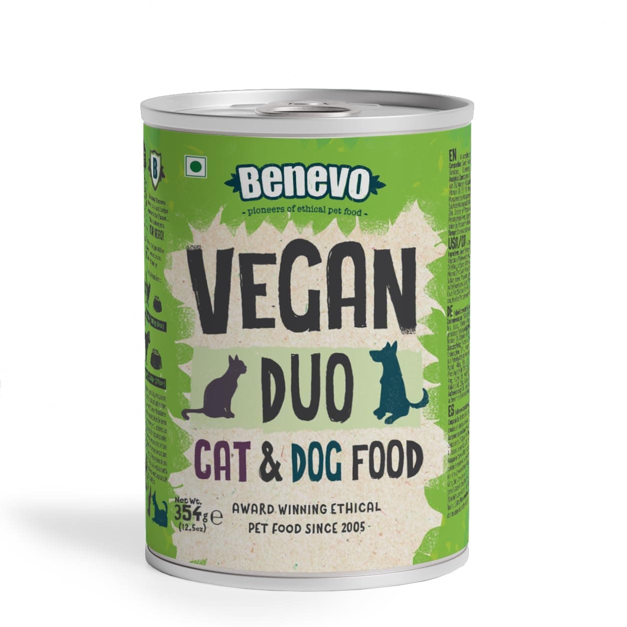 Benevo Duo Vegetarian (Vegan) Wet Food for Cats & Dogs 354g