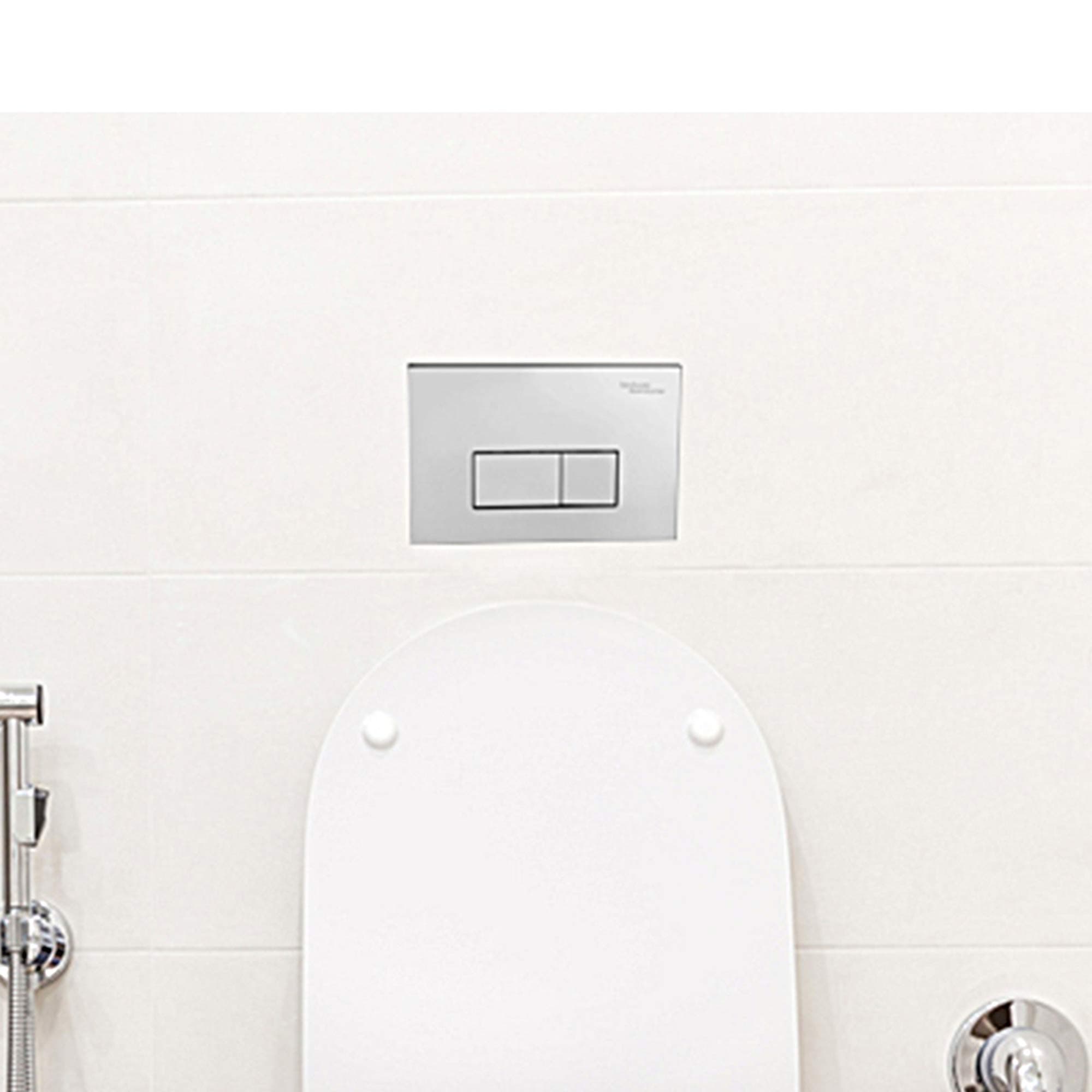 Hindware Flush Plate 508178 PVC Loop GL (Chrome, 1-Piece)