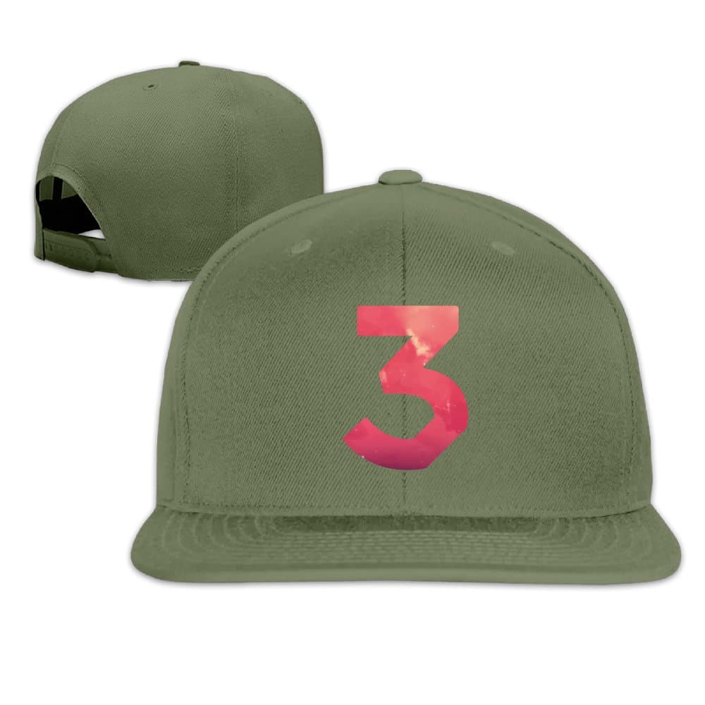 V&Vstaen Chance The Rapper Coloring Book #3 ForestGreen Adult Unisex Adjustable Hip-hop Caps