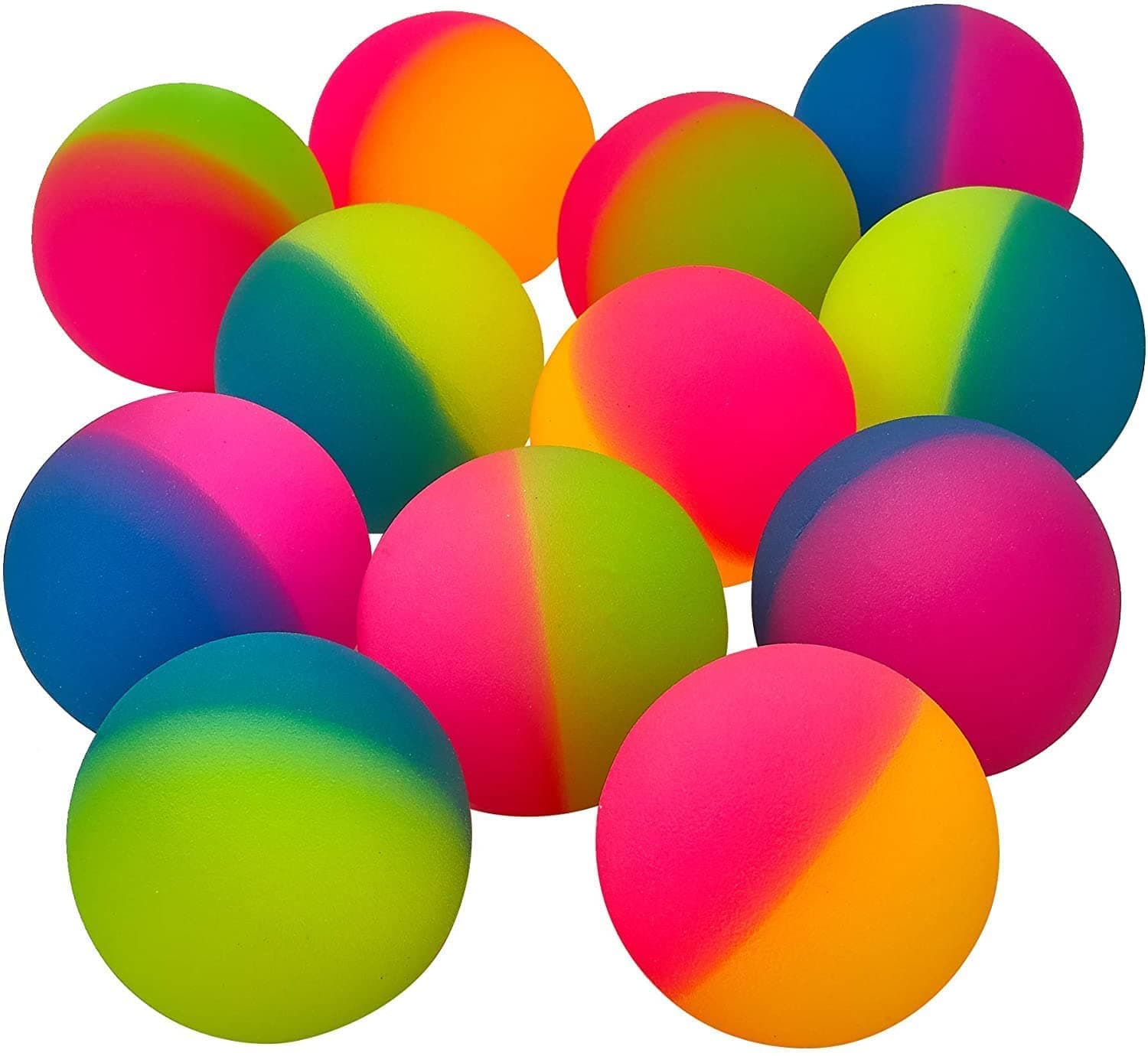 Crazy Bouncing Balls Stress Reliever Jumbo Size 60MM- Birthday Return Gift for Kids (Pack of 2)