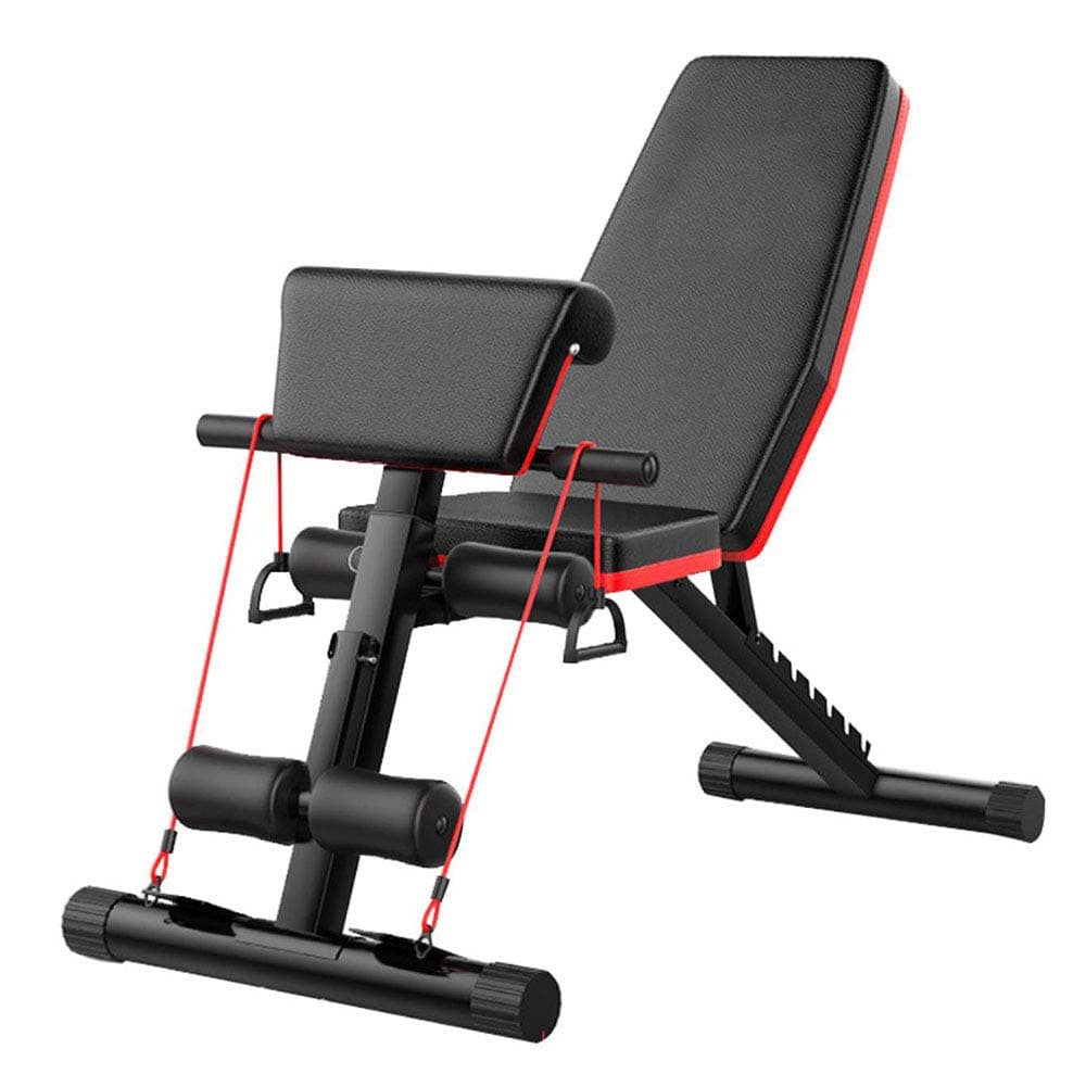 Wind Greeting Adjustable Weight Bench Foldable Sit Up Bench Multi-purposed Incline/Decline Fitness Bench Fitness Training Exercise GYM