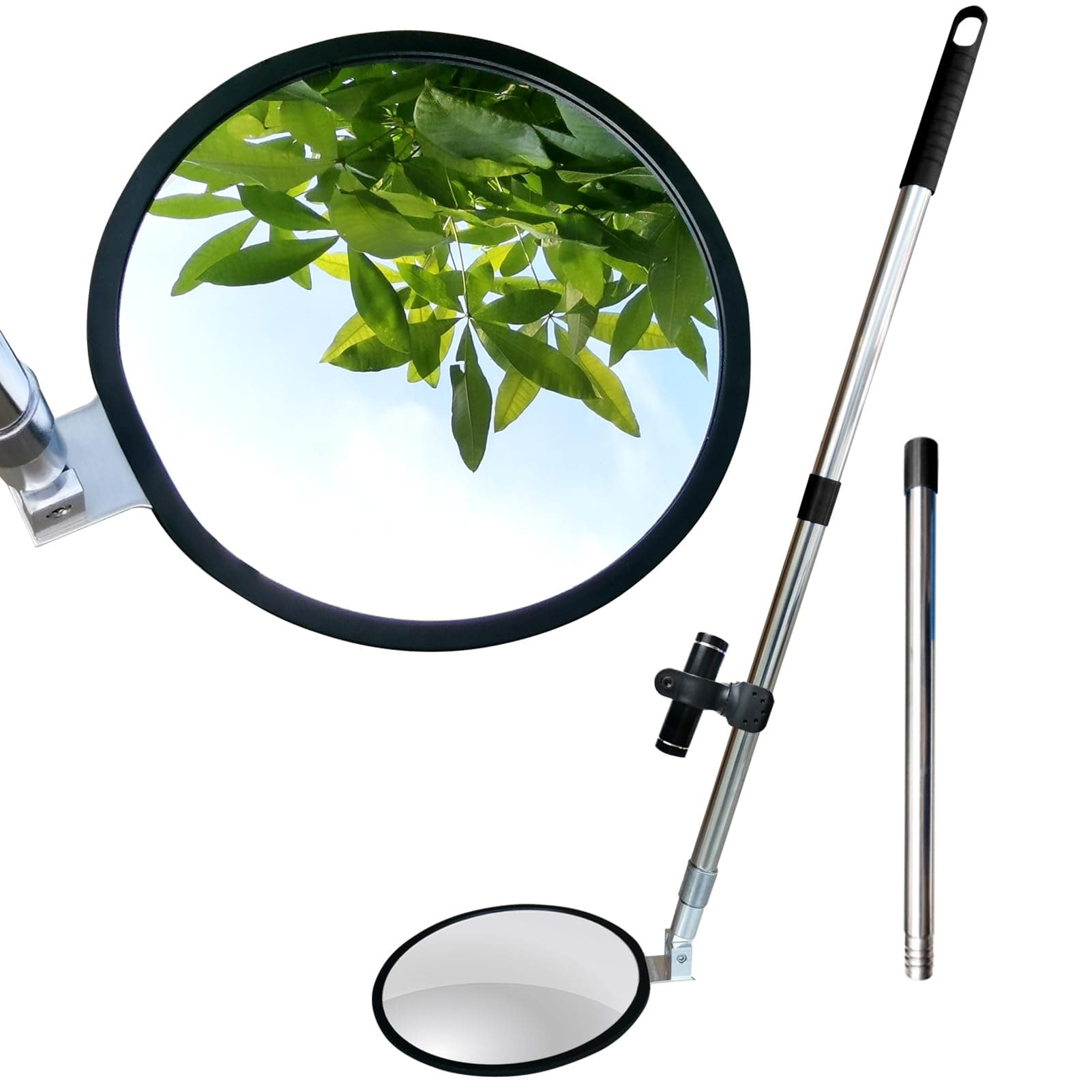 Under Car Search Mirror with Extendable Handle, Vehicle Inspection Mirror for Security Check at Border, Airport, Sheriff or Milita Bases, Compatible with All Cars Trucks