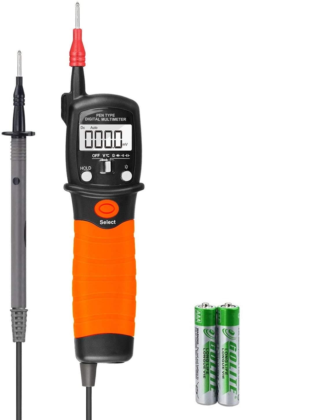 Electrical Voltage Tester, Continuity Pen Multimeter, Voltmeter, 60M Ohm Resistance Meter with 2000 Counts for Voltmeter Resistance Diode Tester with Data Hold,Backlight