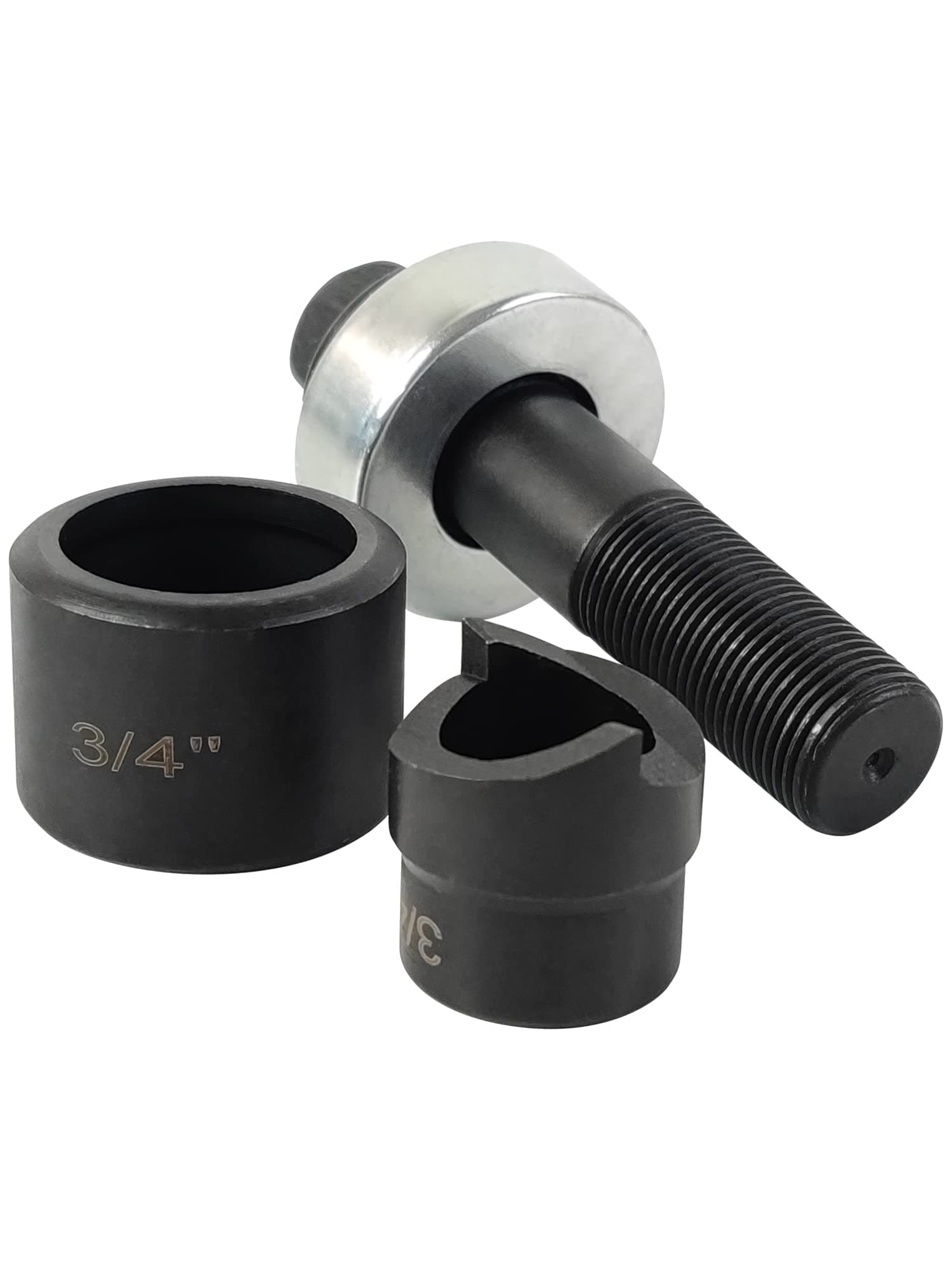 AMZCNC 3/4" Conduit Hole Size Knockout Punch Unit with Manual Draw Stud – (1.115" – Actual Hole Size)