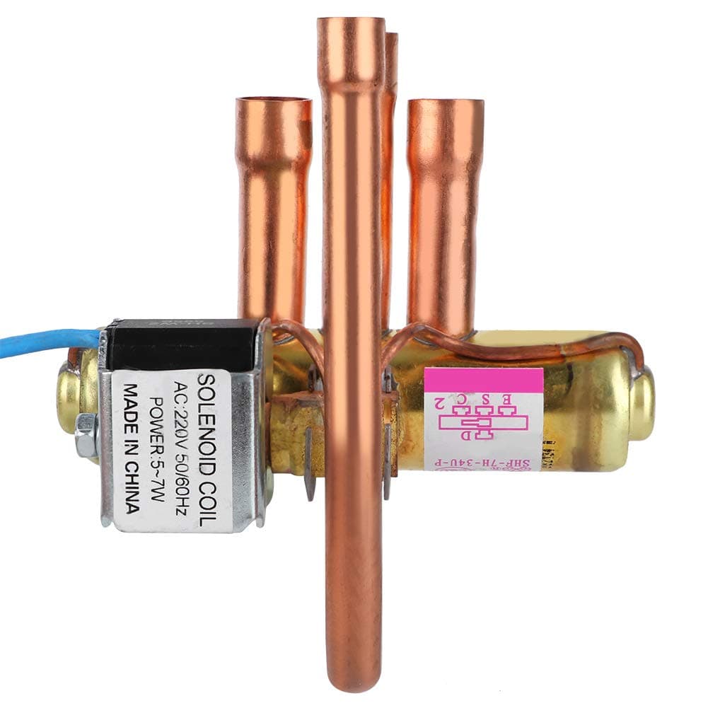 Four-Way Reversing Valve Refrigeration Service Maintenance Accessory Solenoid Valve 1P AC A/C AIR Condition(1.5P-2P)