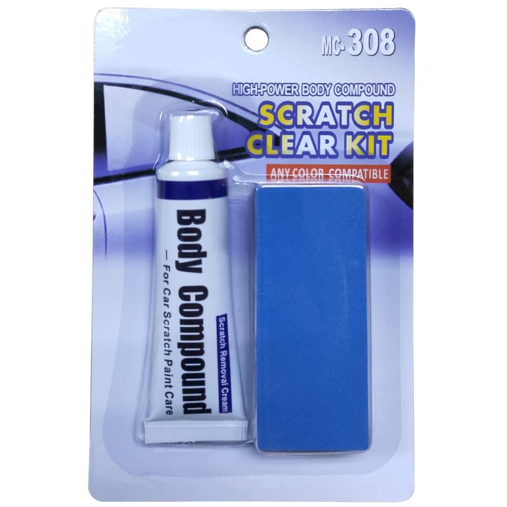 SONGVEN Car Scratch Repair Polishing Wax Kit Sponge Body Compound Cream Wax Car Body Compound Scratch Remover Vehicle Paint Scratch Repair Auto Paint Scratch Remover Kit Car Scratch Repair (Universal)