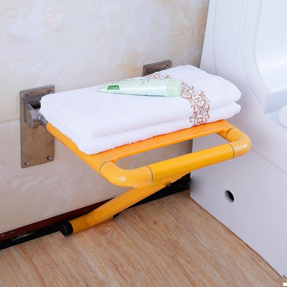 SAEJJ Safety shower folding stools, shower Chair with legs of the elderly, folding shower wall chairs, shoes bench