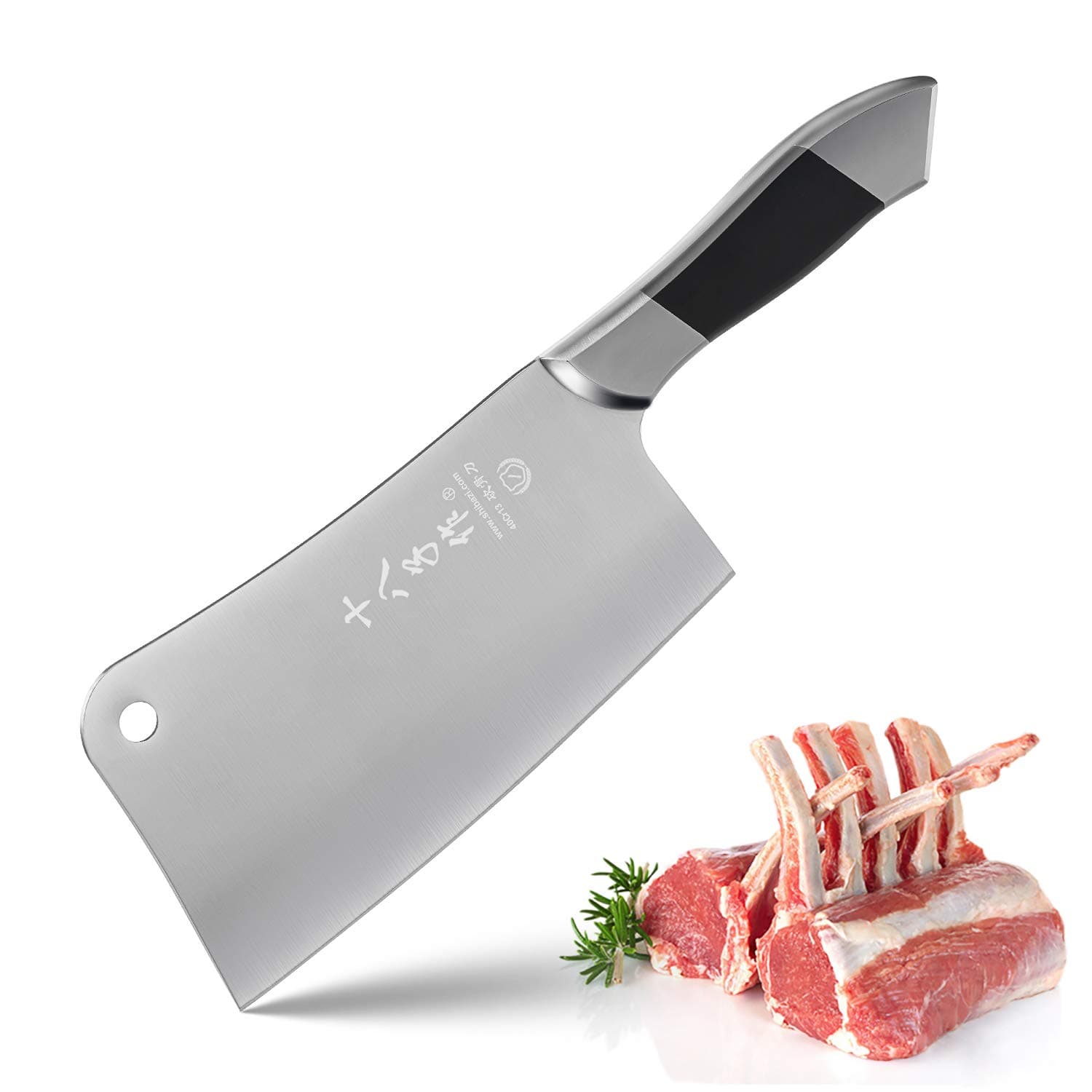 Heavy Duty Stainless Steel Bone Cleaver Knife for Home Chopping Bones