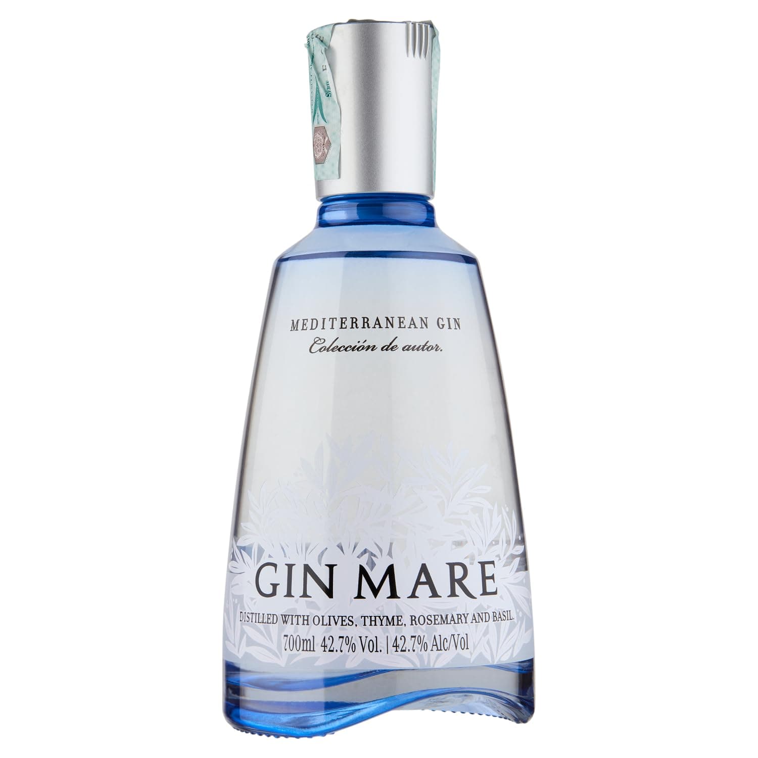 Mediterranean Gin, 70 cl | Super-Premium Spirit with Basil, Thyme, Rosemary & Arbequina Olive Botanicals | 42.7% ABV
