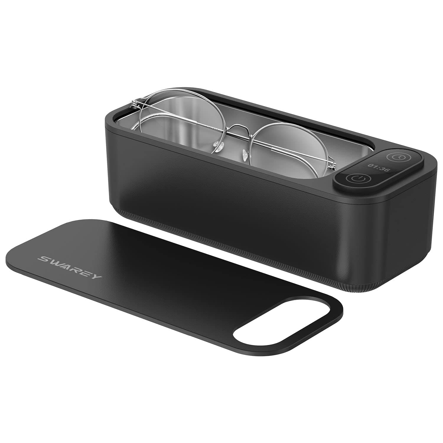 680ML Ultrasonic Cleaner 45000Hz Professional Ultrasonic Jewellery Cleaner with 5 Digital Timer for Jewelry Glasses Watches Silver Denture Bracelets Low Noise Ultrasonic Cleaner Machine