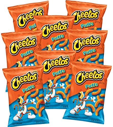 Puffs Cheese Flavored Snacks, 1.375 ounce bags (pack of 8)