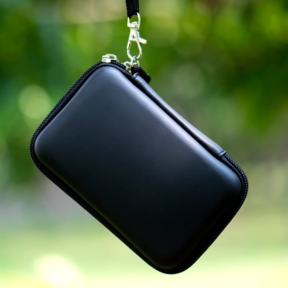 OOPER Premium Shockproof Portable Hard Disk Case For USB 3.0 Portable External Hard Drive Storage (Black)