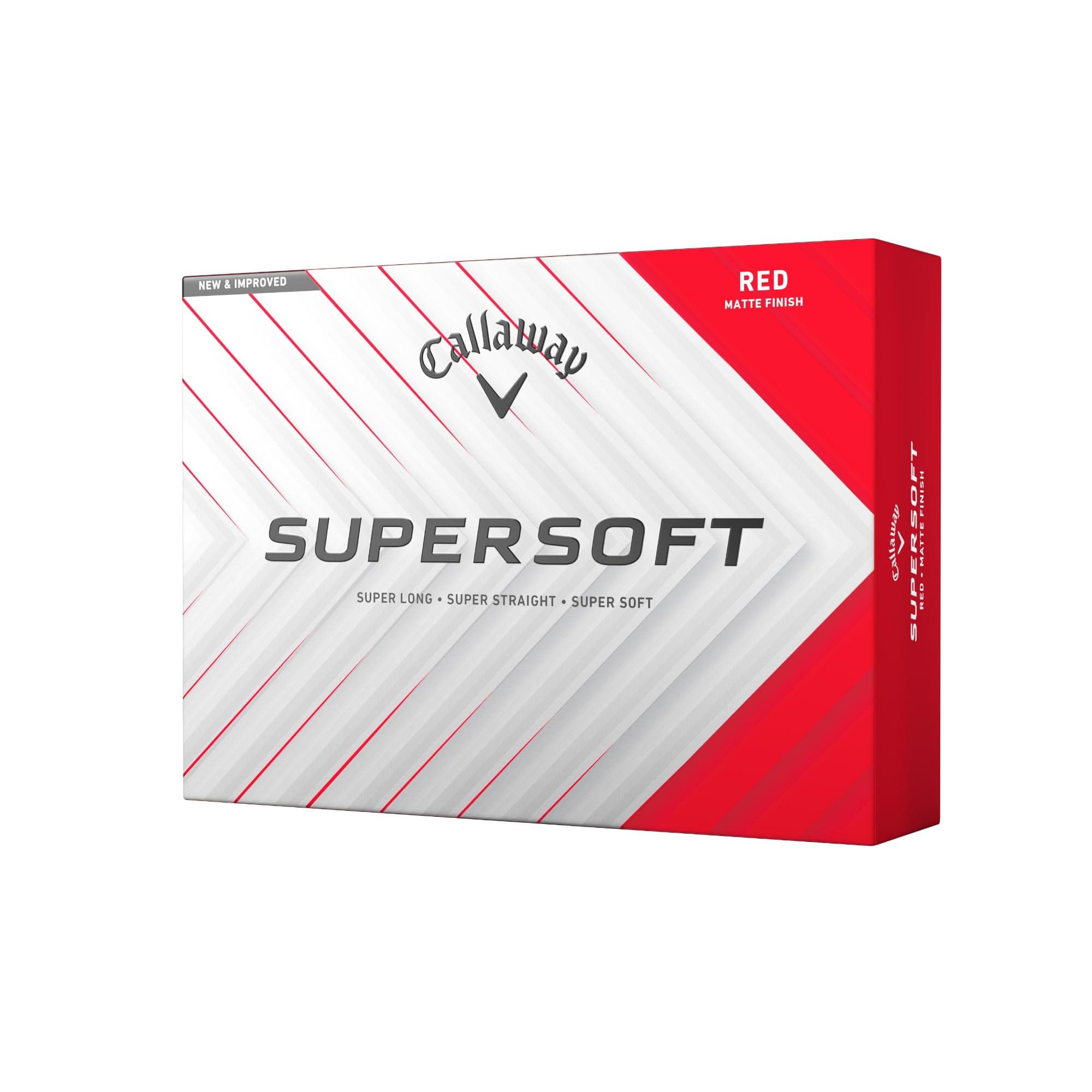 Callaway Golf Balls SUPERSOFT RED 25 1 Dozen (12 Piece), 2-Piece Construction Red