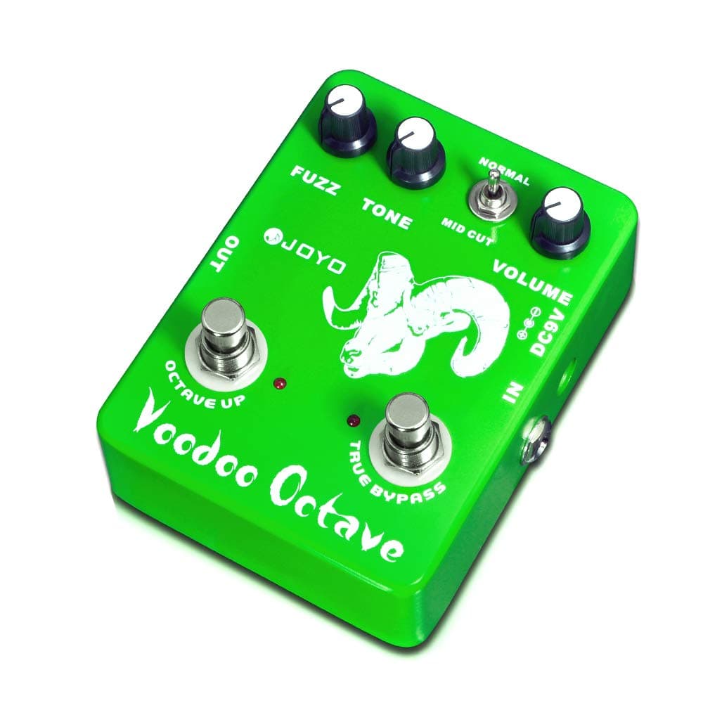 Octave Fuzz Pedal Germanium Fuzz 60's Rock Effect with "Mid-cut" for Electric Guitar - True Bypass (Voodoo Fuzz JF-12)