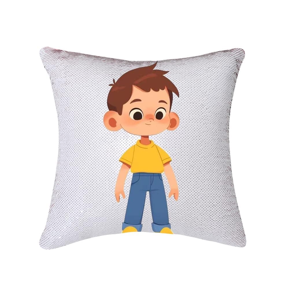 One Direction Merch Sequin Pillow Covers Funny Gag Gifts Magic Reversible Mermaid Throw Pillow Xmas Birthday Gift Accent Pillowcase 16x16 inches, no Filler (Champagne Gold)