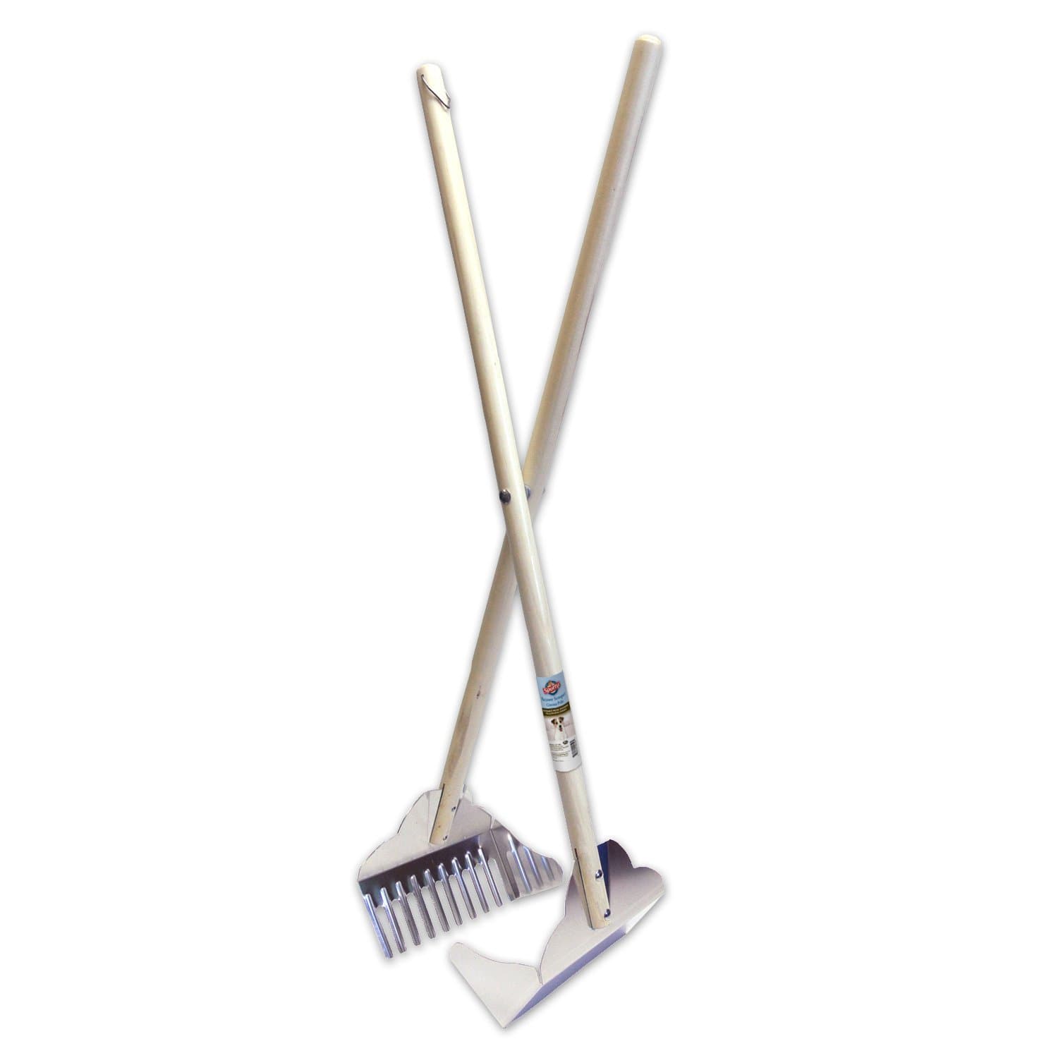 Spotty Easy Pet Dog Waste Pick Up Metal Tray Lightweight Scissor Pooper Scooper with Rake