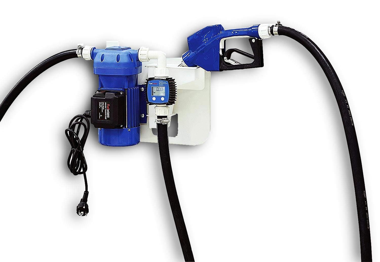 Diesel Exhaust Fluid DEF/UREA Transfer Pump Kit 8GPM/30LPM 120VAC 300W 2.5A 20' Foot EPDM Discharge & 5’ Foot Suction Hose PRO Heavy-Duty Electric Package