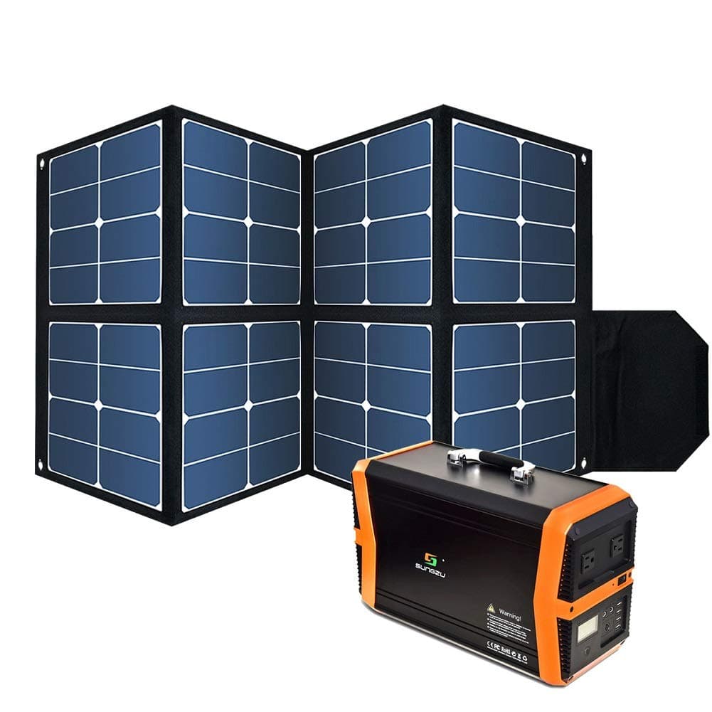 Foldable 100W Solar Panel, Waterproof Portable Power Solar Panel Charger with1 DC Outputs 32V/2.7A for SUNGZU 1000W Portable Solar Generator only