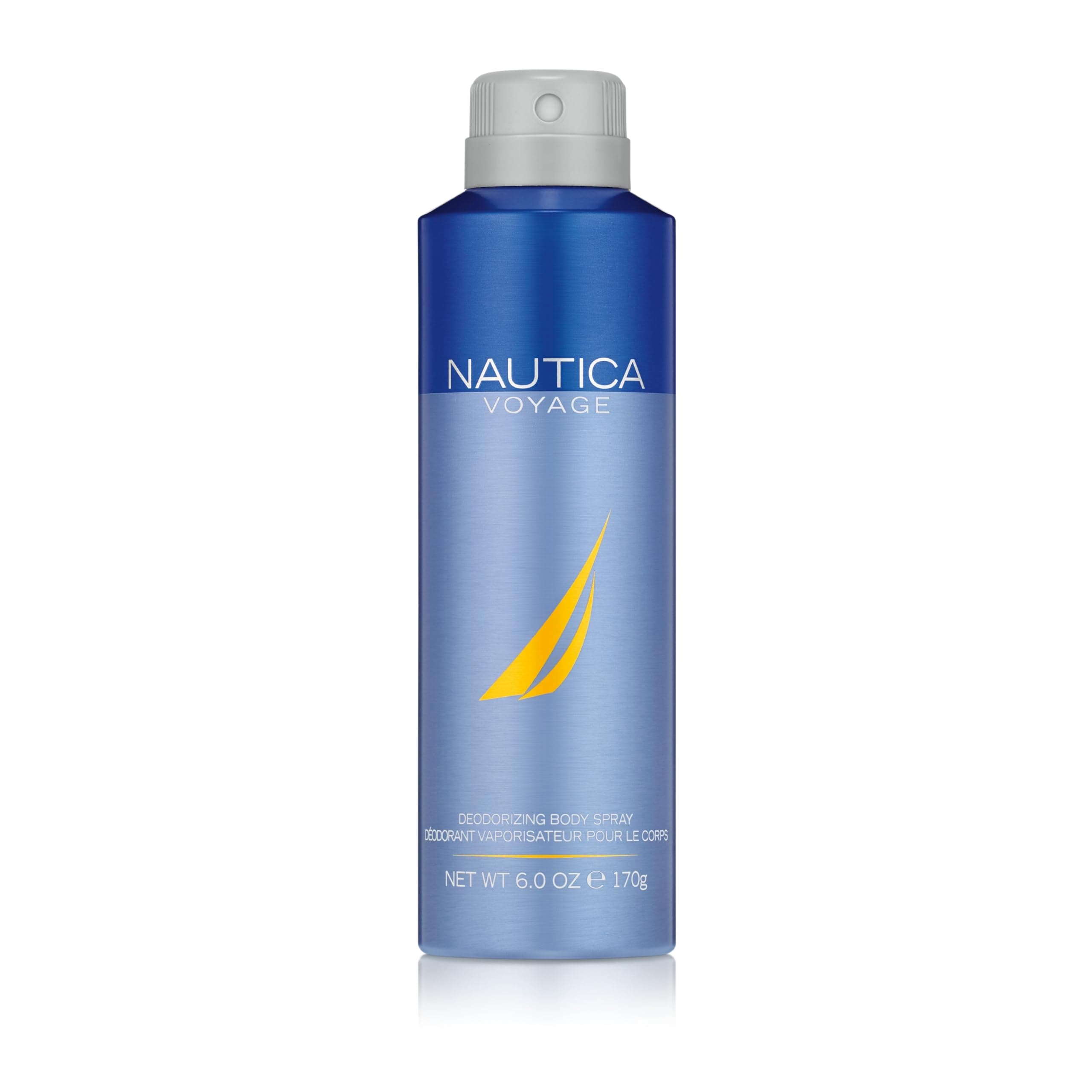 Nautica Voyage All Over Body Spray for Men | Woody Aquatic Fragrance | Long-Lasting | 170 g