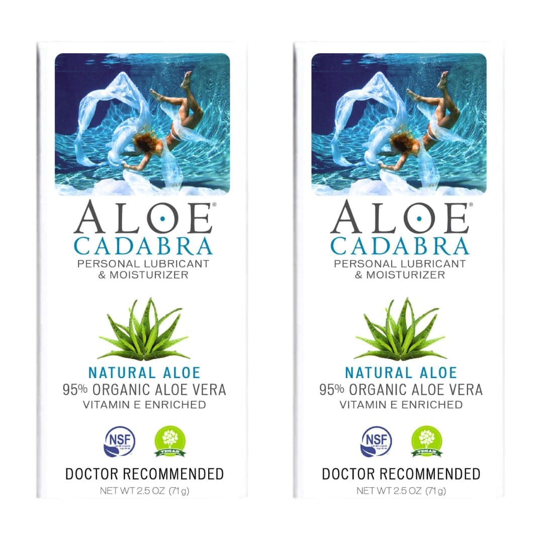 Aloe Cadabra Organic Lube Natural 2.5 oz ( 2 Pack ) by kwanjai shop