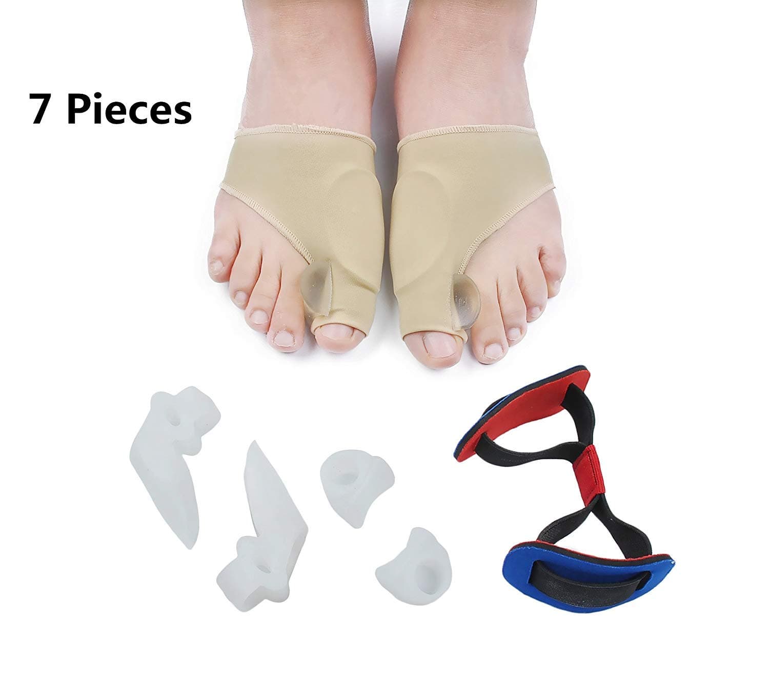 Faladi- Bunion Corrector Bunion Relief Protector Sleeves Kit- High Quality Bunion Corrector 100% Medical Silicone Hallux Valgus Pro for Footcare
