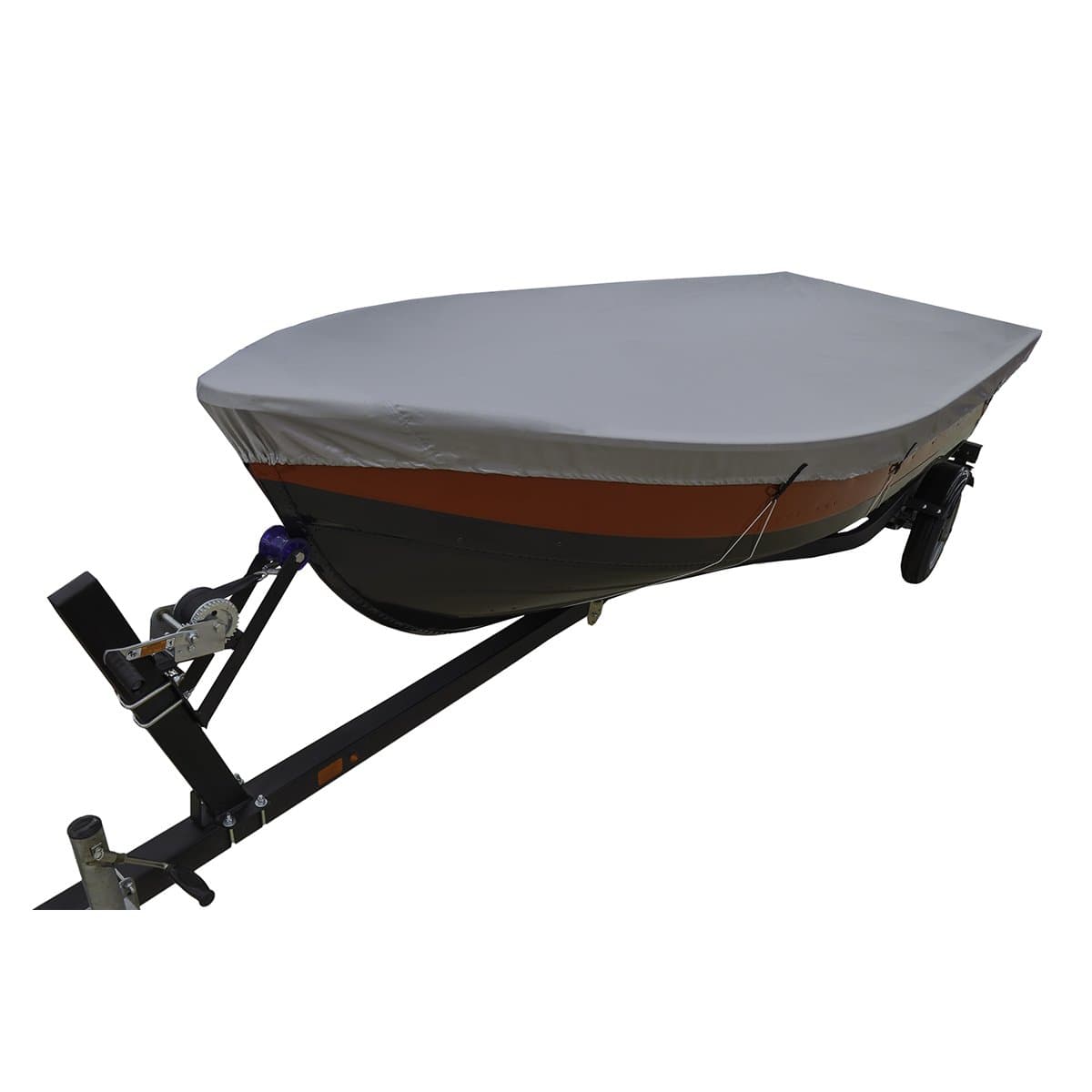 L-1800, Silver Boat Cover fits Many 12' - 14' V-Hull Fishing