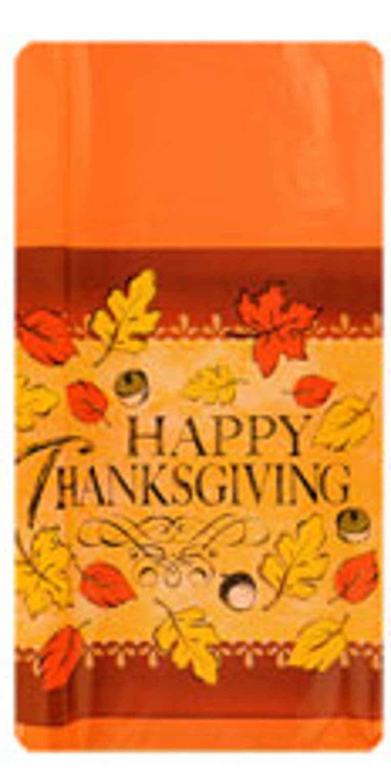 Thanksgiving Fall Harvest Autum Decorative Table Cover 54 in X 108 In (Happy Thanksgiving)