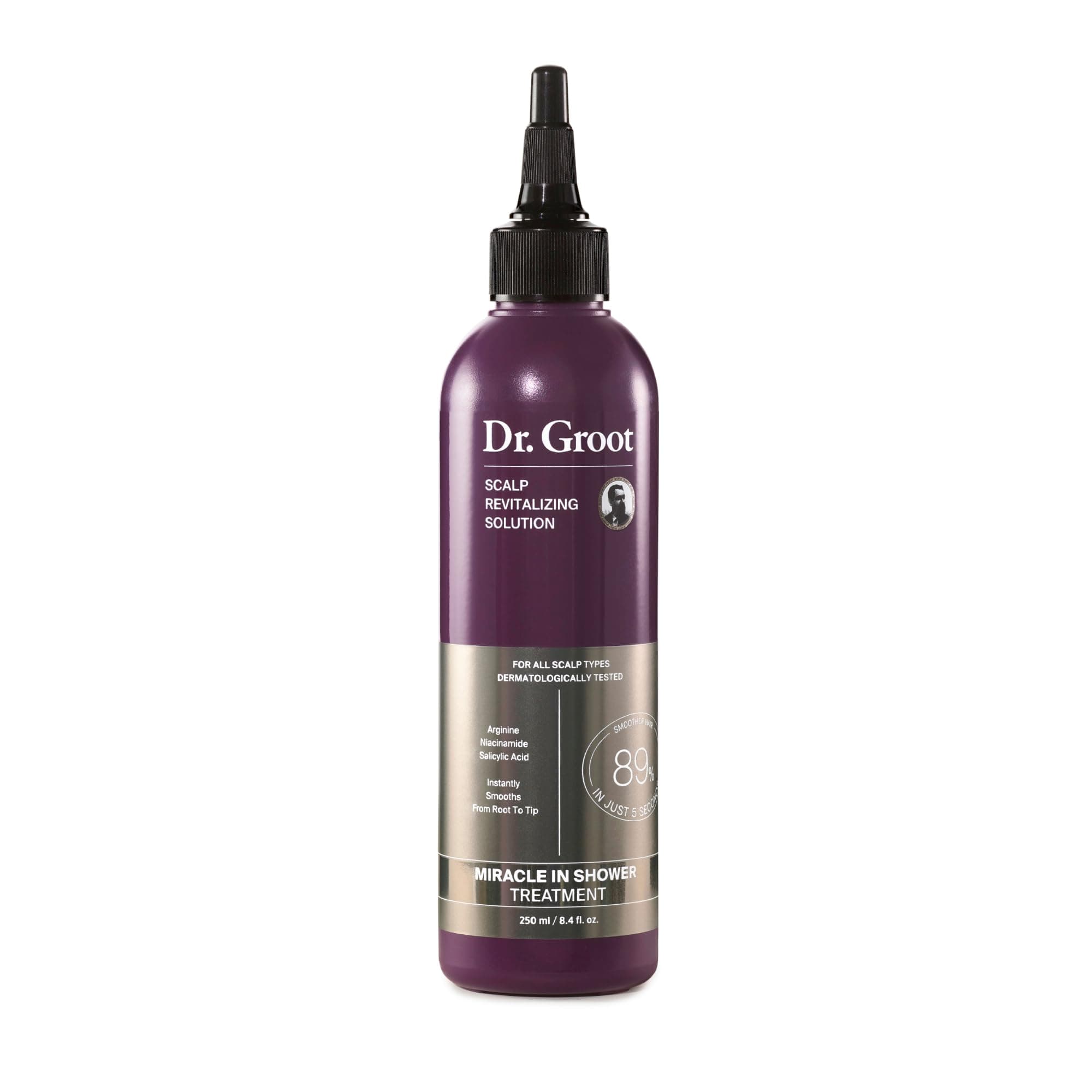 Dr. Groot Miracle in Shower Treatment for Hair Loss - Korean Care 5-Second Smoothing Solution With Rosemary Oil, Moisturizing Scalp Revitalizing Rinse