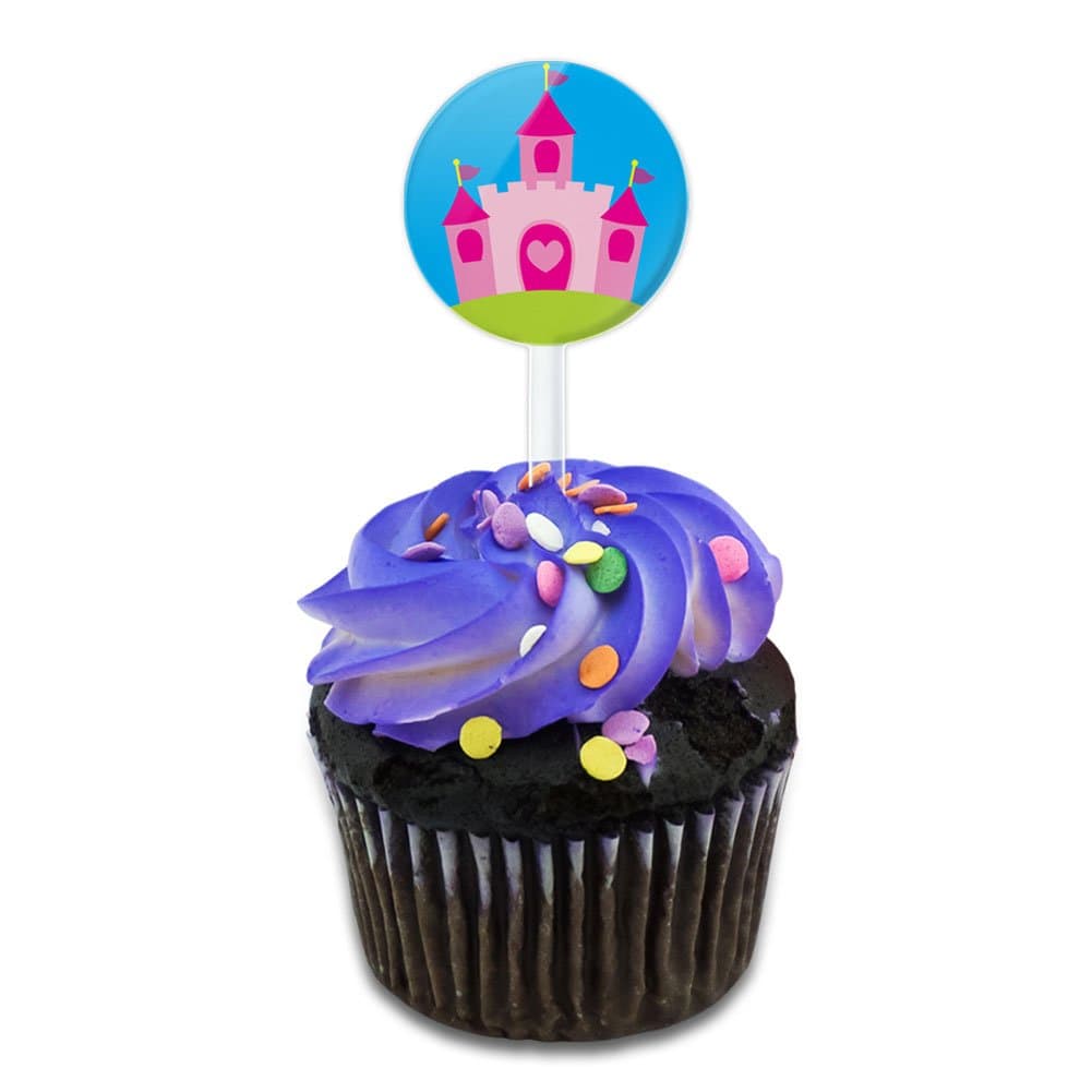 Princess Castle Fairy Tale Cake Cupcake Toppers Picks Set