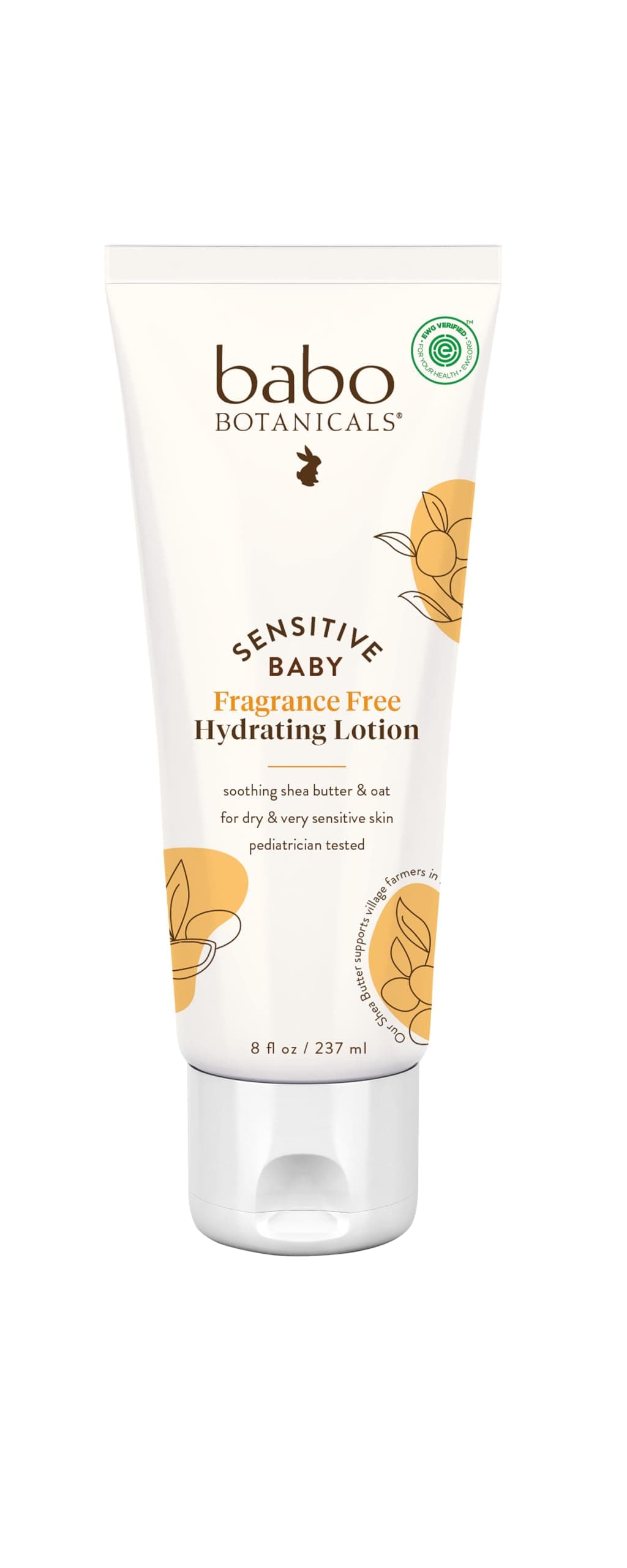 Unscented Daily Hydrolotion for Sensitive Babies 237ml Babo Botanicals Sensitive Baby Fragrance Free Daily Hydrolotion 8oz