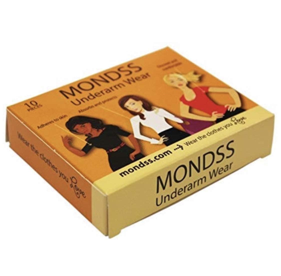 Anti Sweat Pads/Shields (Adhere/Stick to Skin) MONDSS 12 Pack of Underarm Wear โ for Men/Women. Fast Free Same Day Shipping Worldwide.**AS SEEN ON TV!**