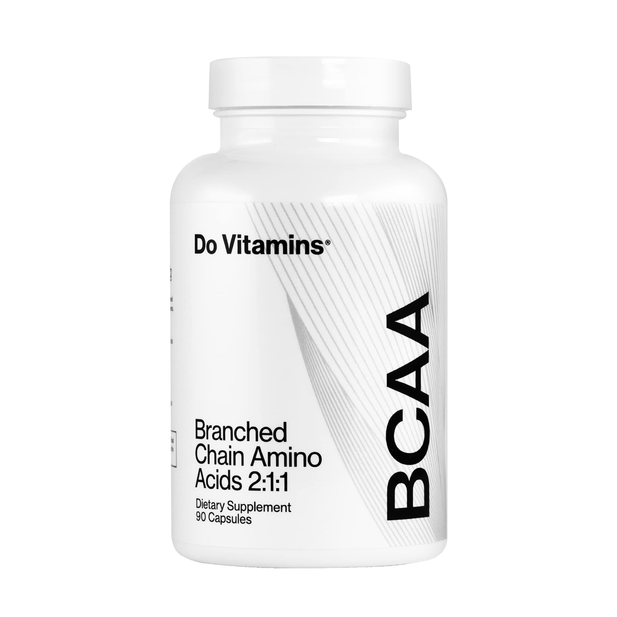 BCAA Capsules - Pure Vegan Branched Chain Amino Acids - 2100mg - 90ct