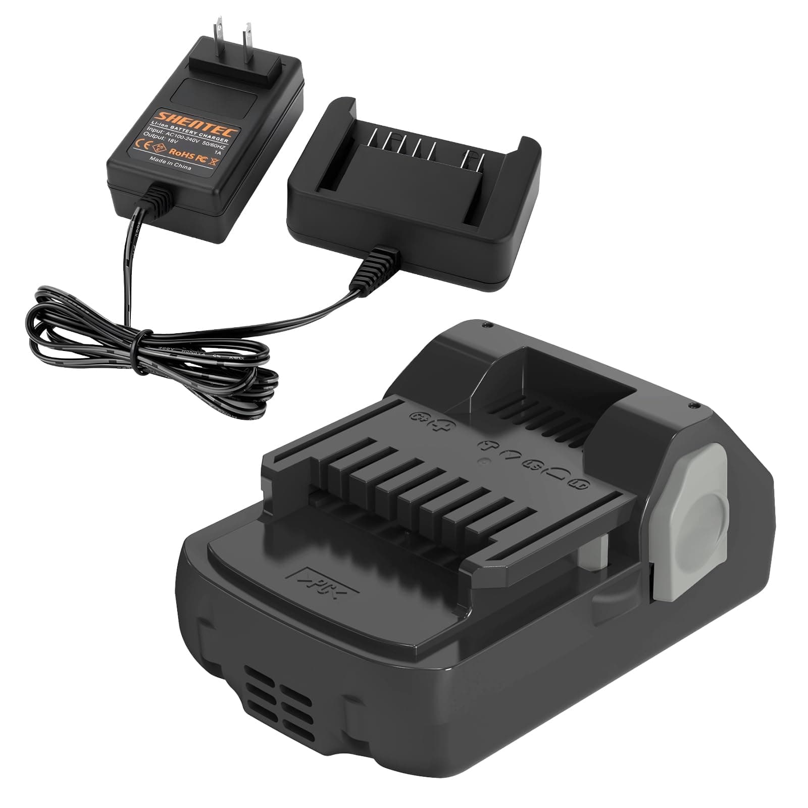 Shentec 3.0Ah 18V Battery Compatible with Hitachi 339782 BSL1830C BSL1815X BSL1815S BSL1830 330139 330557, Lithium-Ion Slide Style Battery (18V Battery Charger Include)